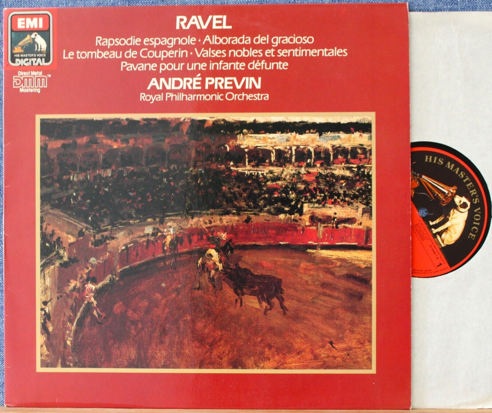 Previn Ravel (Rapsodie Espagnole; Pavane; Tombeau de Couperin etc) EMI 27 0450