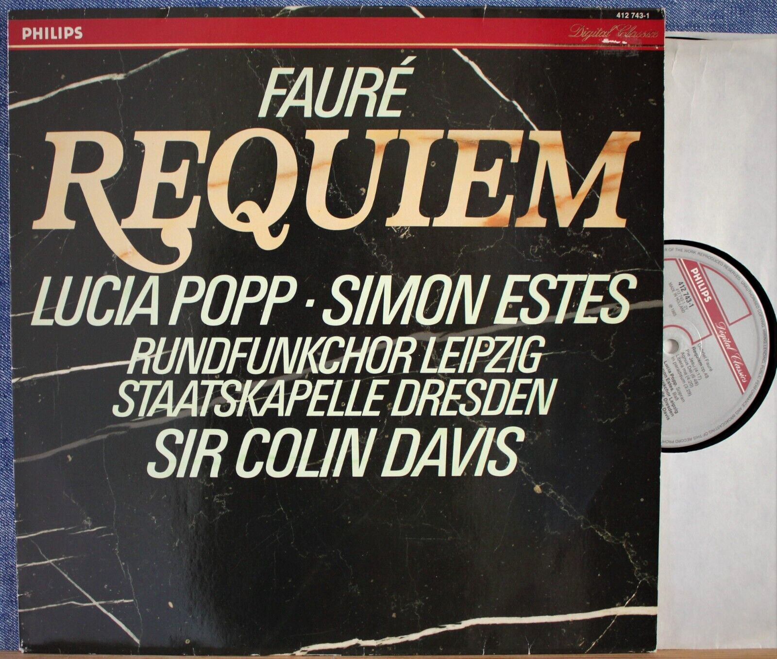 Davis (w Popp; Estes) Fauré (Requiem) Philips 412 743 dig NM