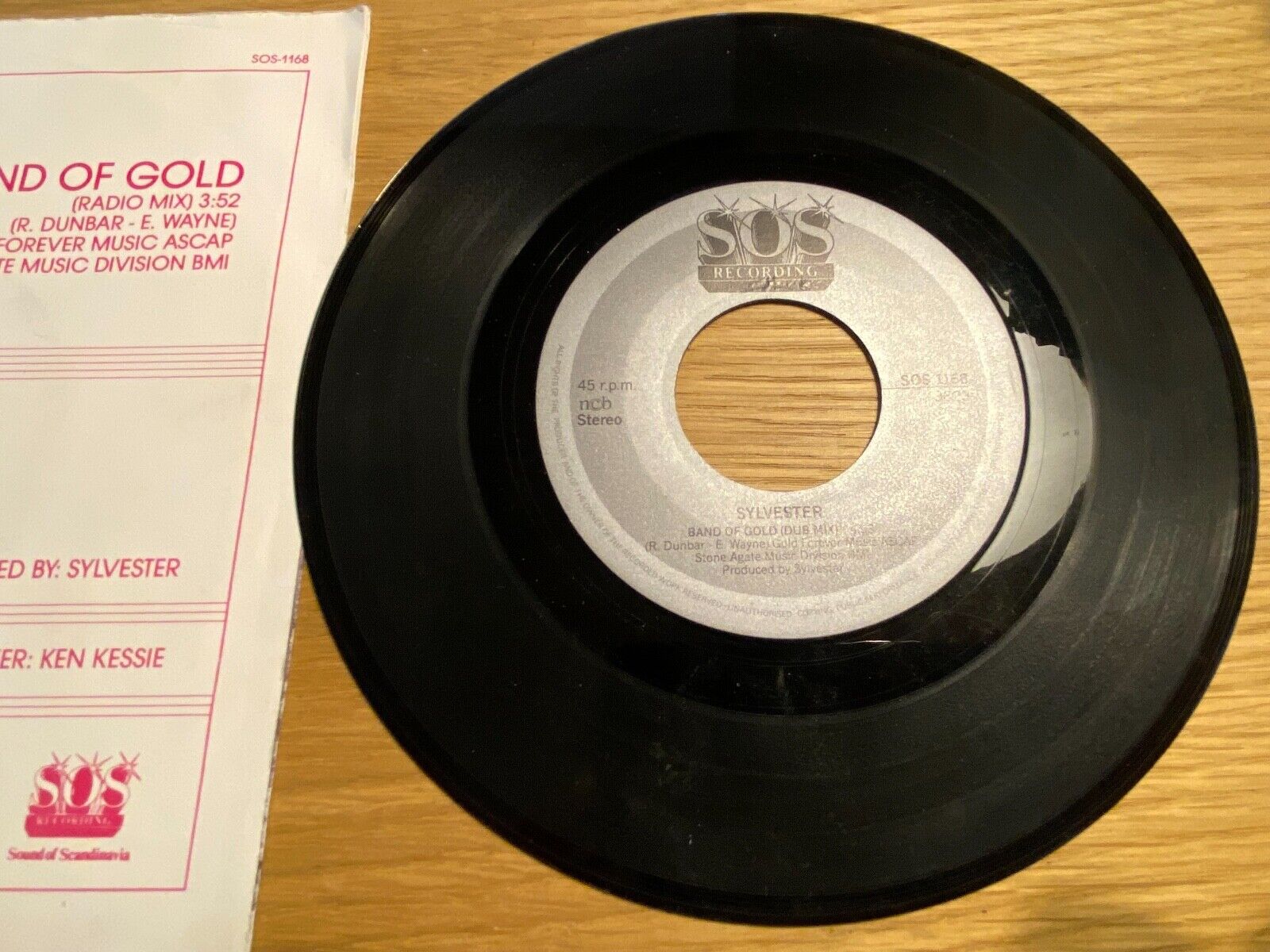 SYLVESTER "BAND OF GOLD" 1980´S NCB SWEDISH PRESS 7" VINYL SINGLE SOS RECORDING*