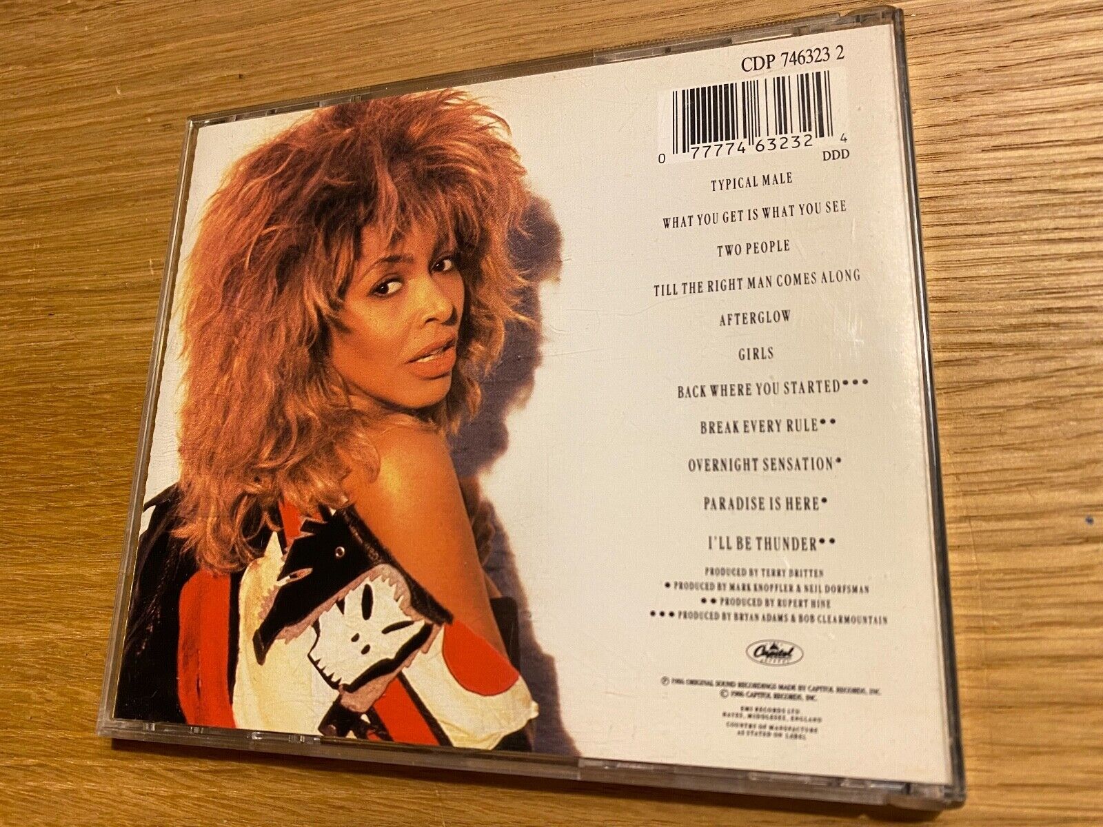 TINA TURNER "BREAK EVERY RULE" 1986 CD ALBUM 11 TRACKS CAPITOL RECORDS UK DDD***