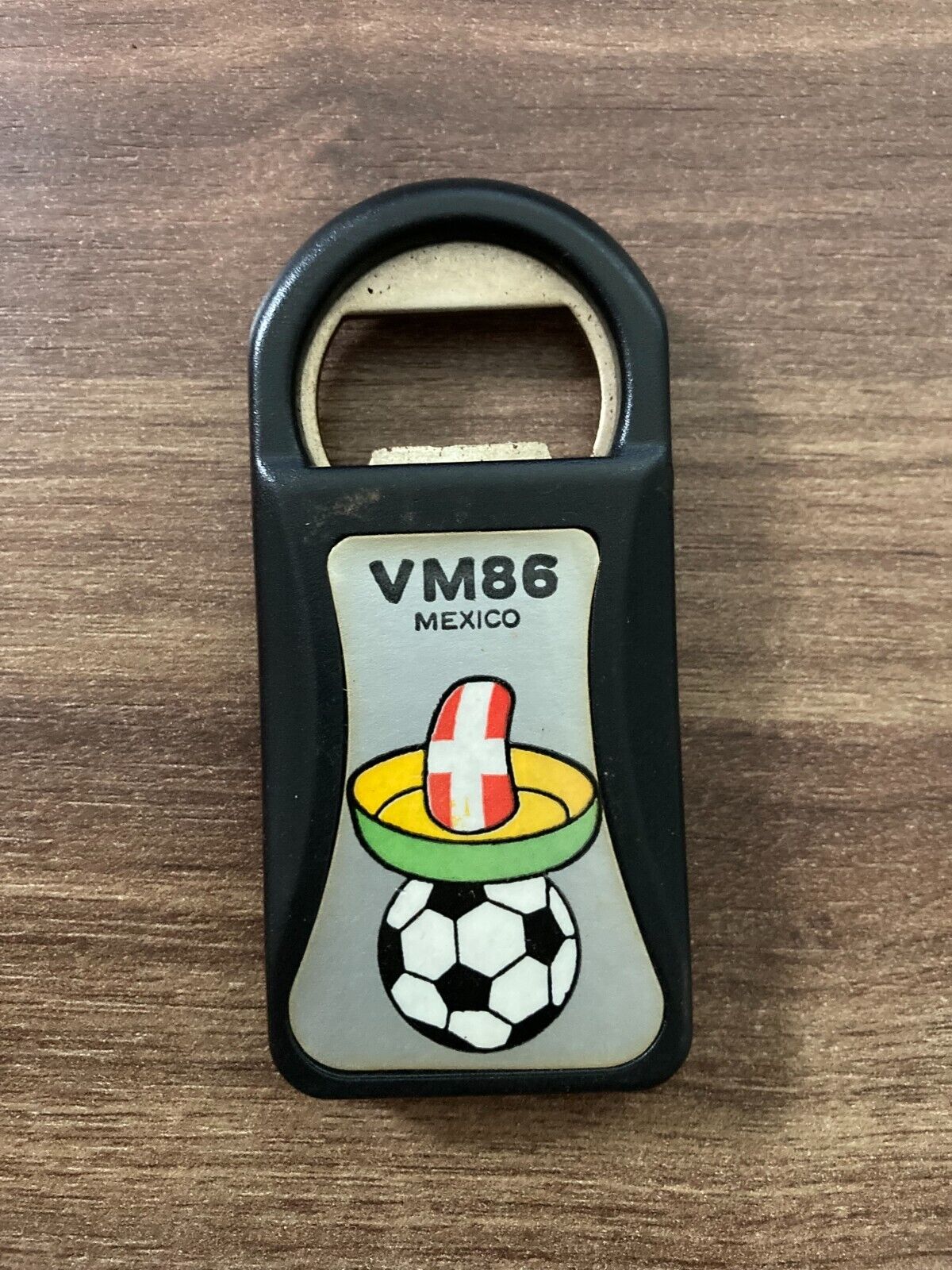 Danish National Football Soccer -  FIFA World Cup Mexico 1986 Bottle Opener