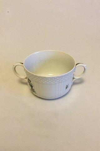 Royal Copenhagen Green Flower Curved Bouillon Cup No 1552