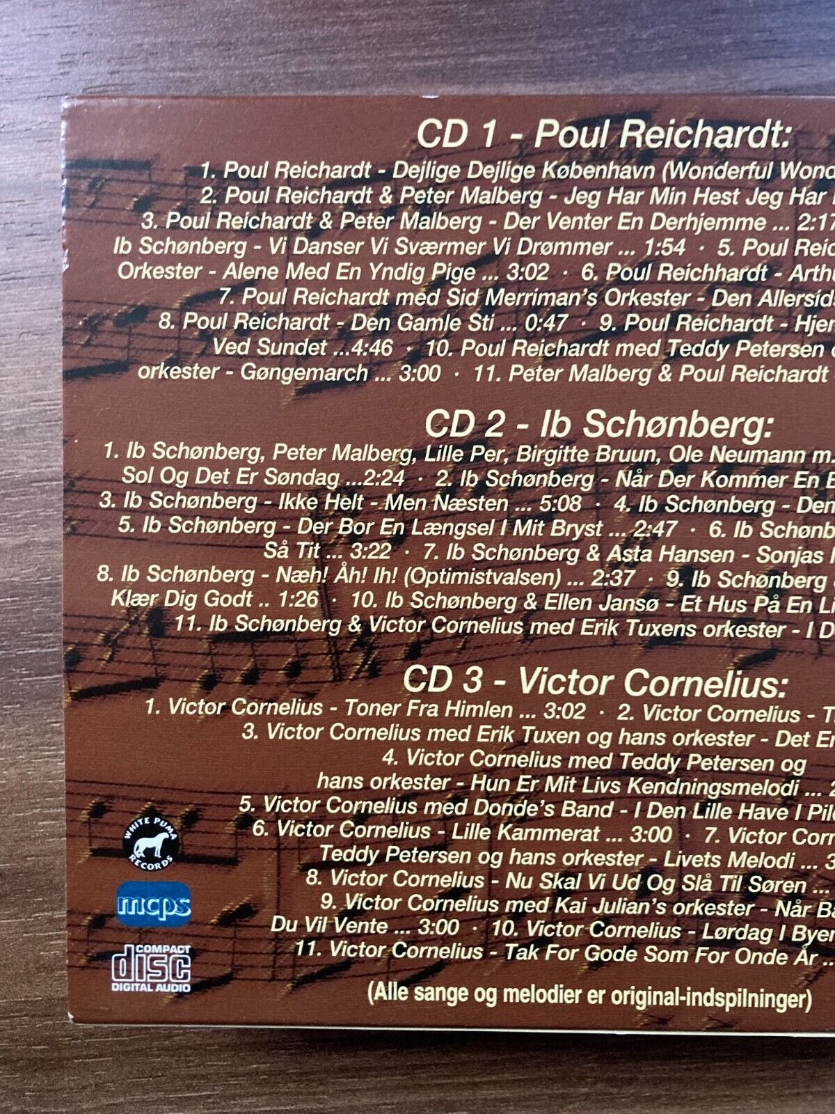 Toner fra Dengang Ib Schønberg Poul Reichardt (3xCD Compilation Box Set) NM