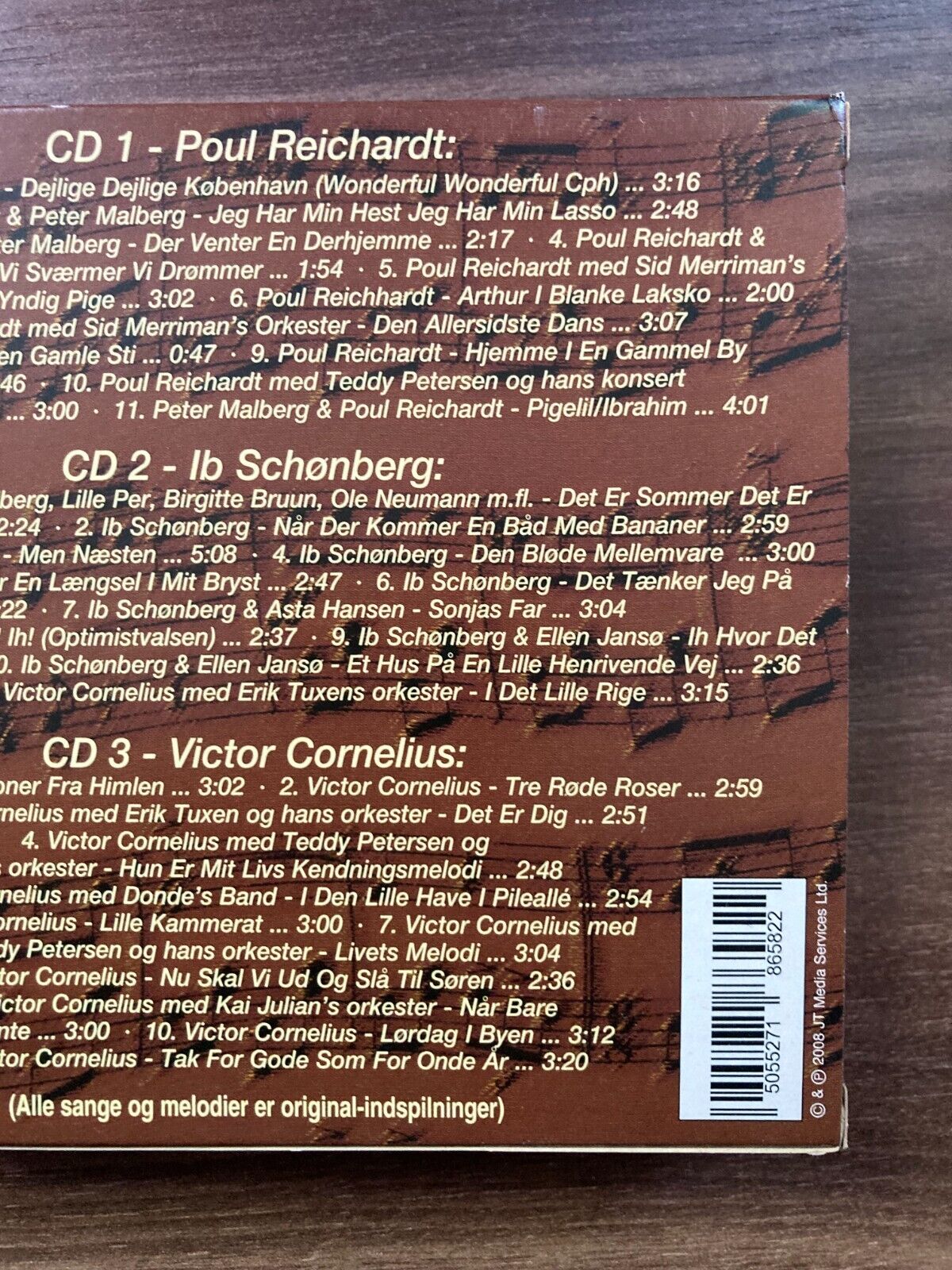 Toner fra Dengang Ib Schønberg Poul Reichardt (3xCD Compilation Box Set) NM