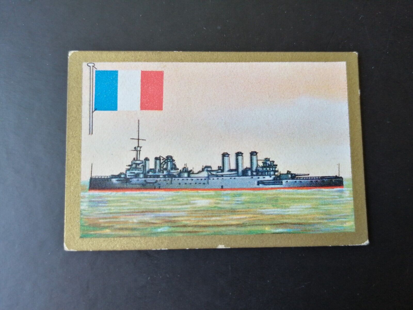 German SABA tobacco ship trading card 1931-33No 163 "Waldeck-Rousseau" France