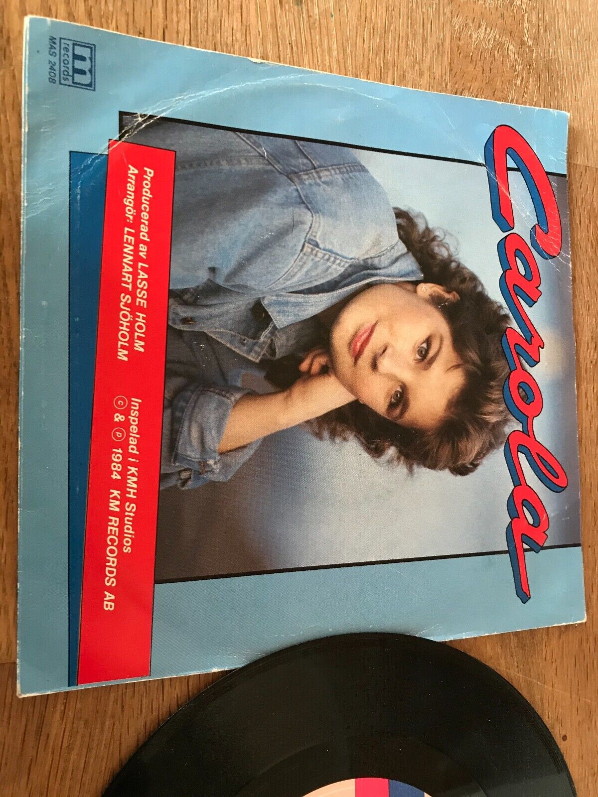 CAROLA "TOMMY LOVES ME/I THINK I LIKE IT" 1984 7 VINYL SINGLE SWEDISH PRESSING*