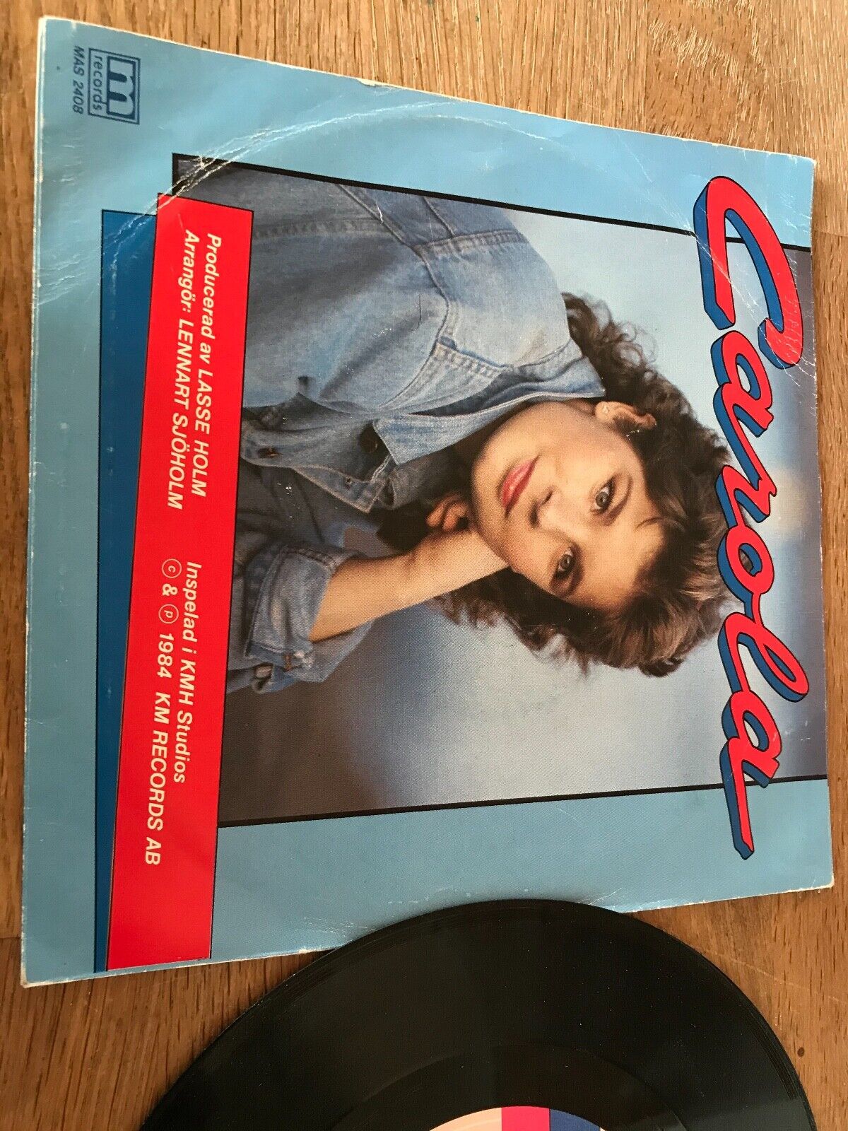 CAROLA "TOMMY LOVES ME/I THINK I LIKE IT" 1984 7 VINYL SINGLE SWEDISH PRESSING*