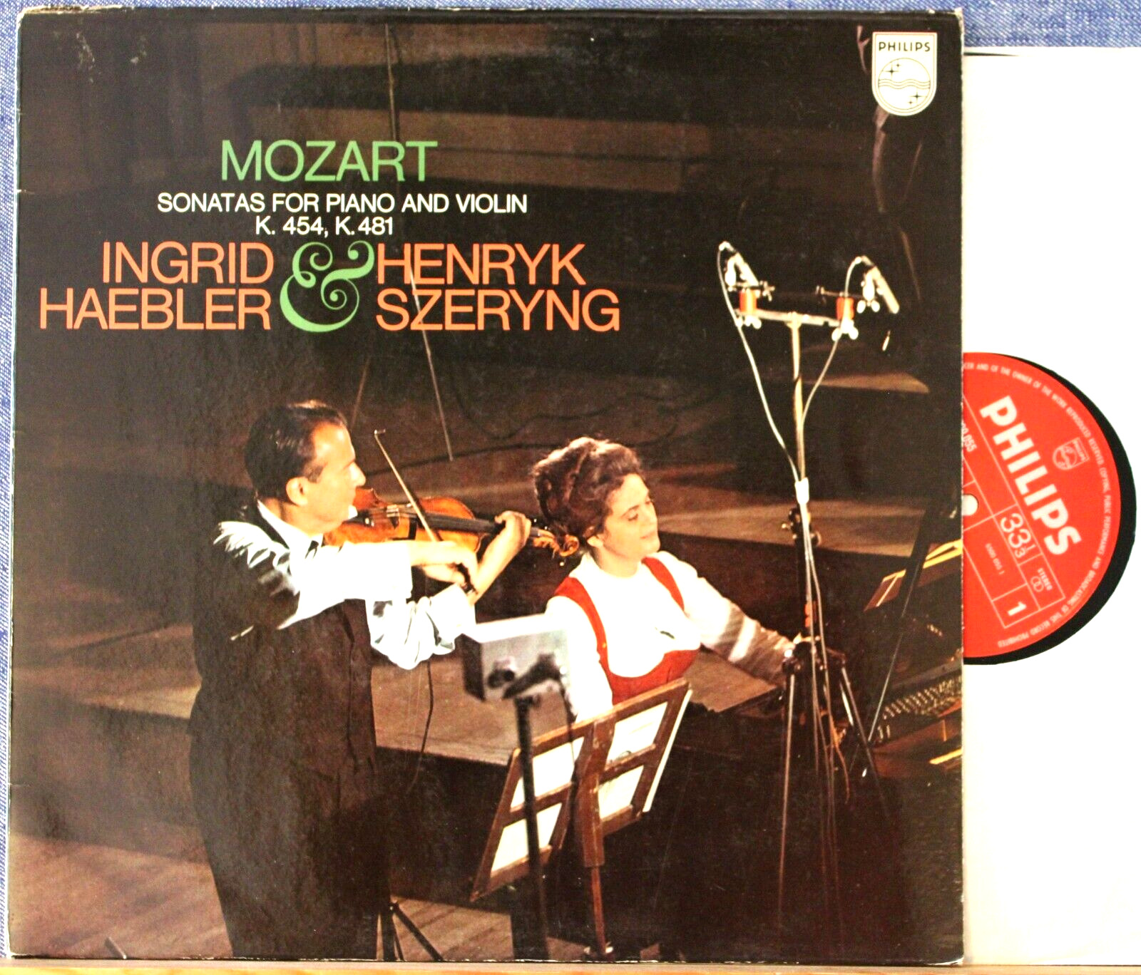 Szeryng; Haebler Mozart (Violin sonatas) Philips 6500 055 NM(-) tm