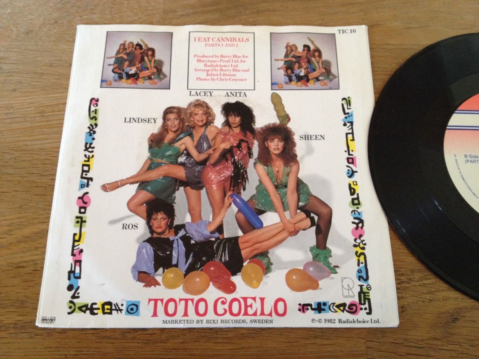 TOTO COELO "I EAT CANNIBALS" NCB SWEDISH 7" 1982 RADIALCHOICE Scandinavian Press