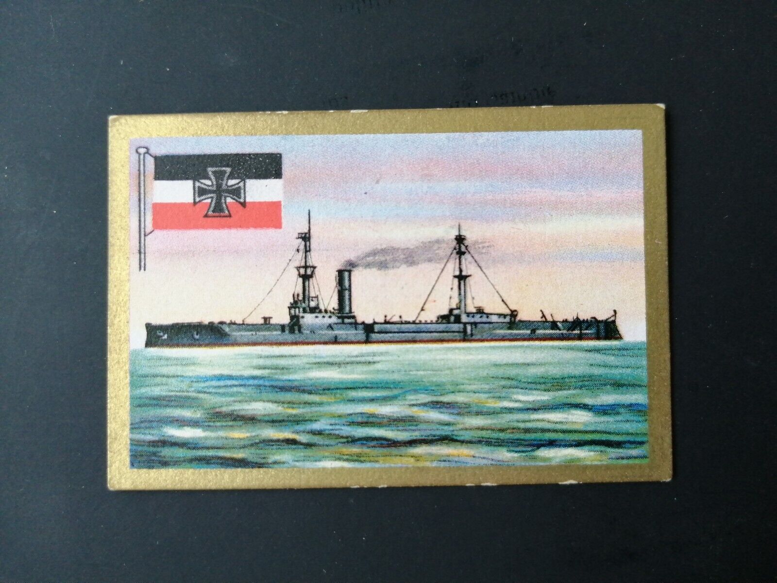 German SABA tobacco ship trading card 1931-33No 238 "Zähringen"Fernlenkschiff