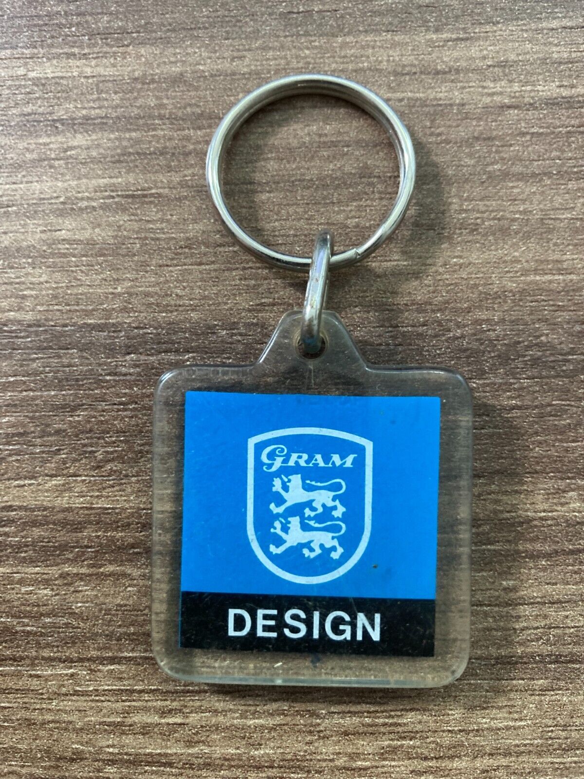 Vintage Gram Design Keychain - Danish Hardware Brand Memorabilia