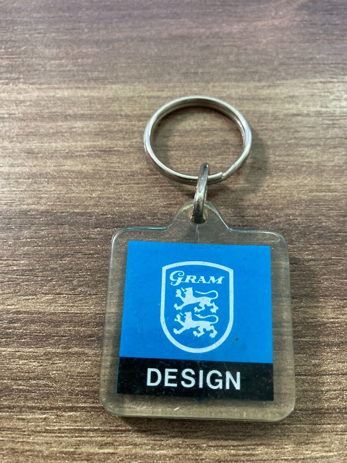 Vintage Gram Design Keychain - Danish Hardware Brand Memorabilia