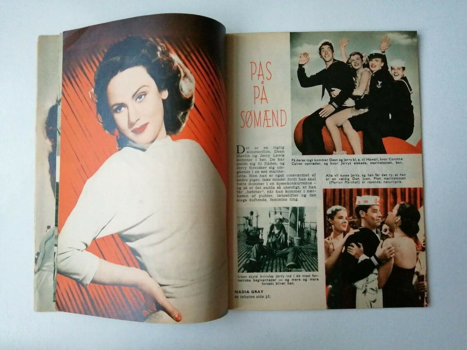 Danish magazine"Uge-Revyen" No 30 1953Joyce Holden on coverMany other stars