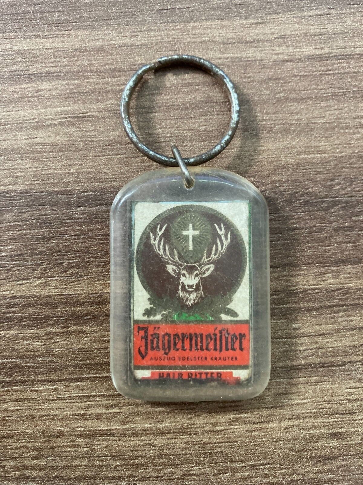 Vintage Jägermeister Keychain - Classic German Liqueur Logo