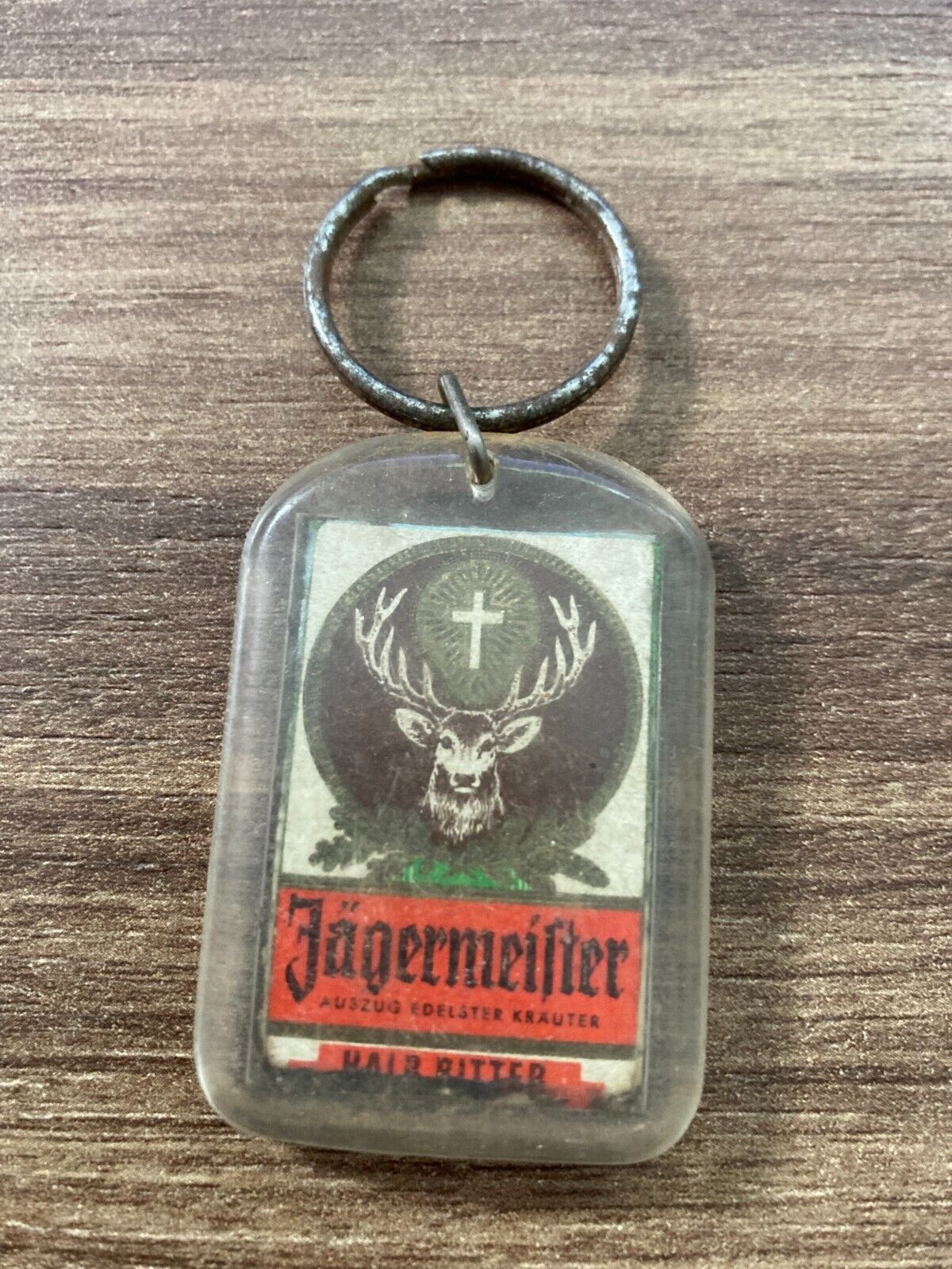 Vintage Jägermeister Keychain - Classic German Liqueur Logo