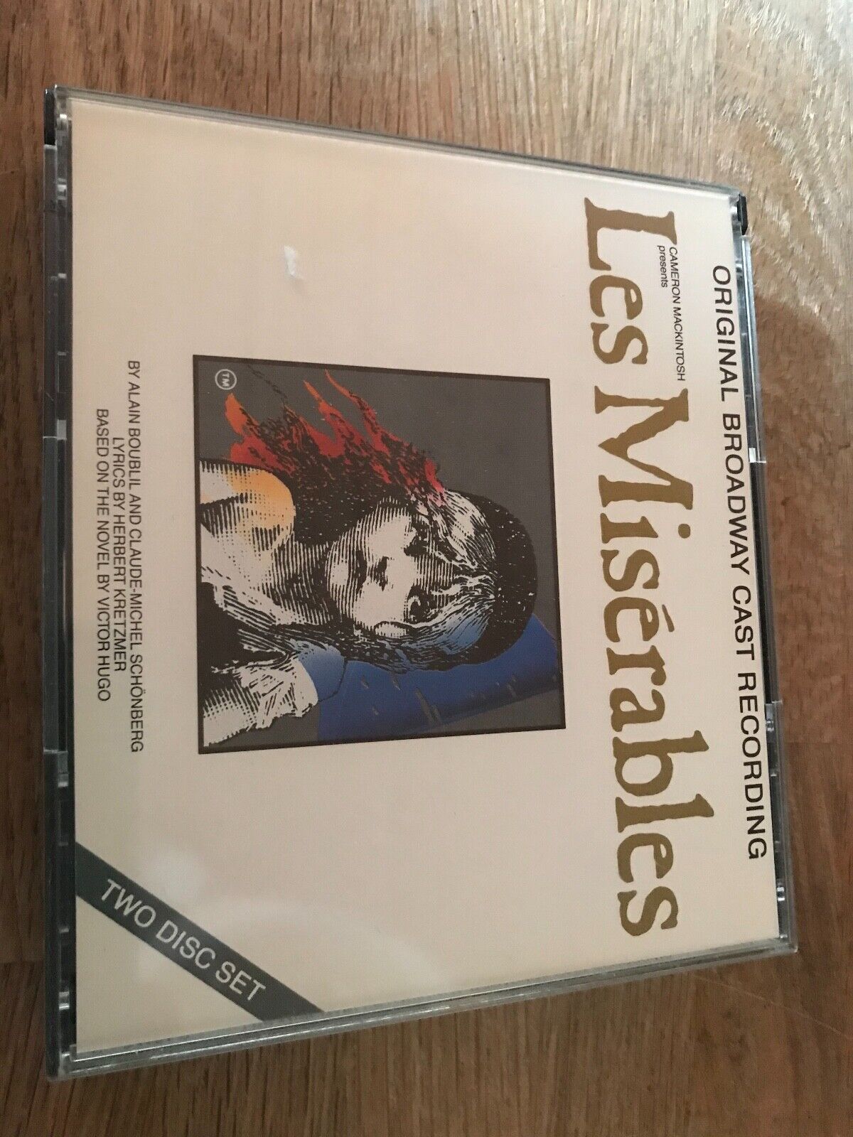 LES MISÈRABLES THE ORIGINAL BROADWAY RECORDING CAST 2 X CD ALBUM USA 1987 GEFFEN