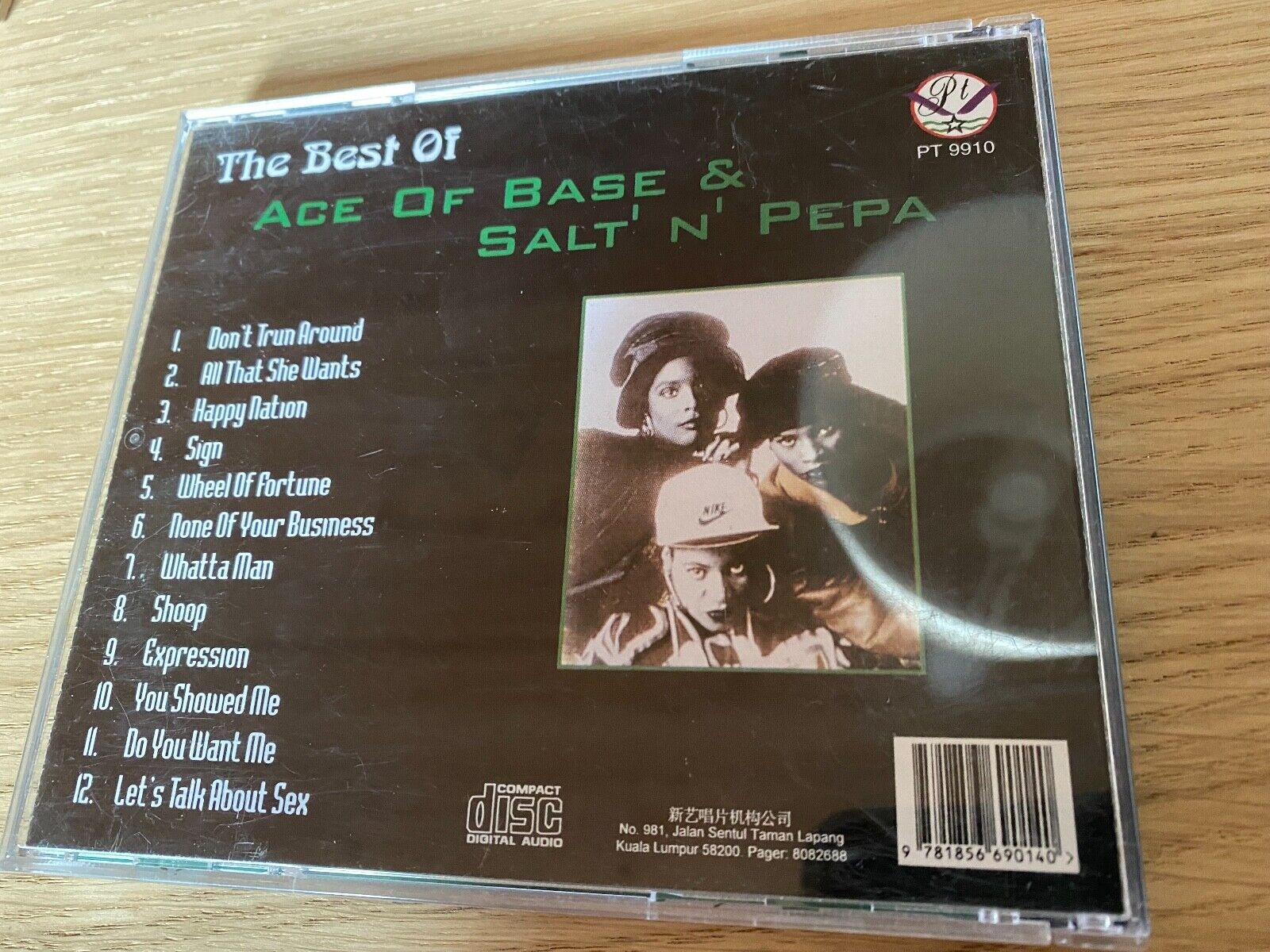 ACE OF BASE  SALT´N´PEPA´ "THE BEST OF" 12 TRACK SPLIT CD ALBUM KUALA LUMPUR OOP