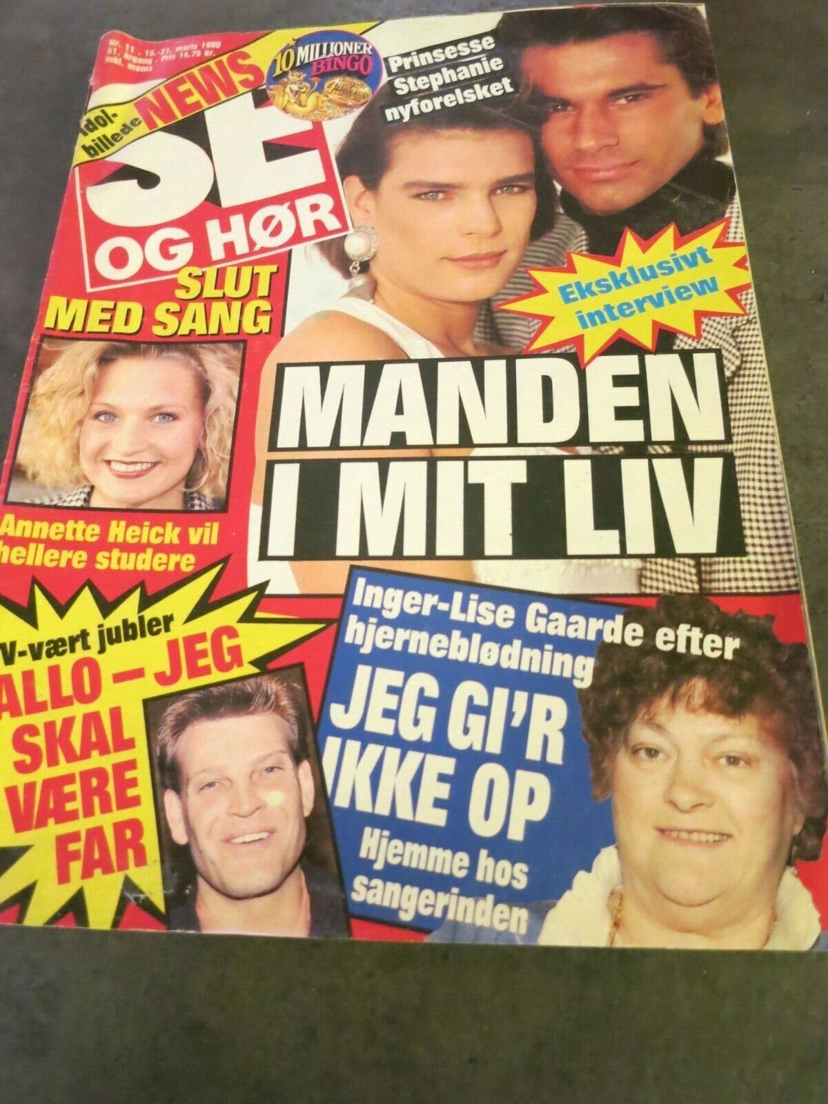 Danish Magazine 1990 STEPHANIE Jerry Hall DOLPH LUNDGREN  Q45