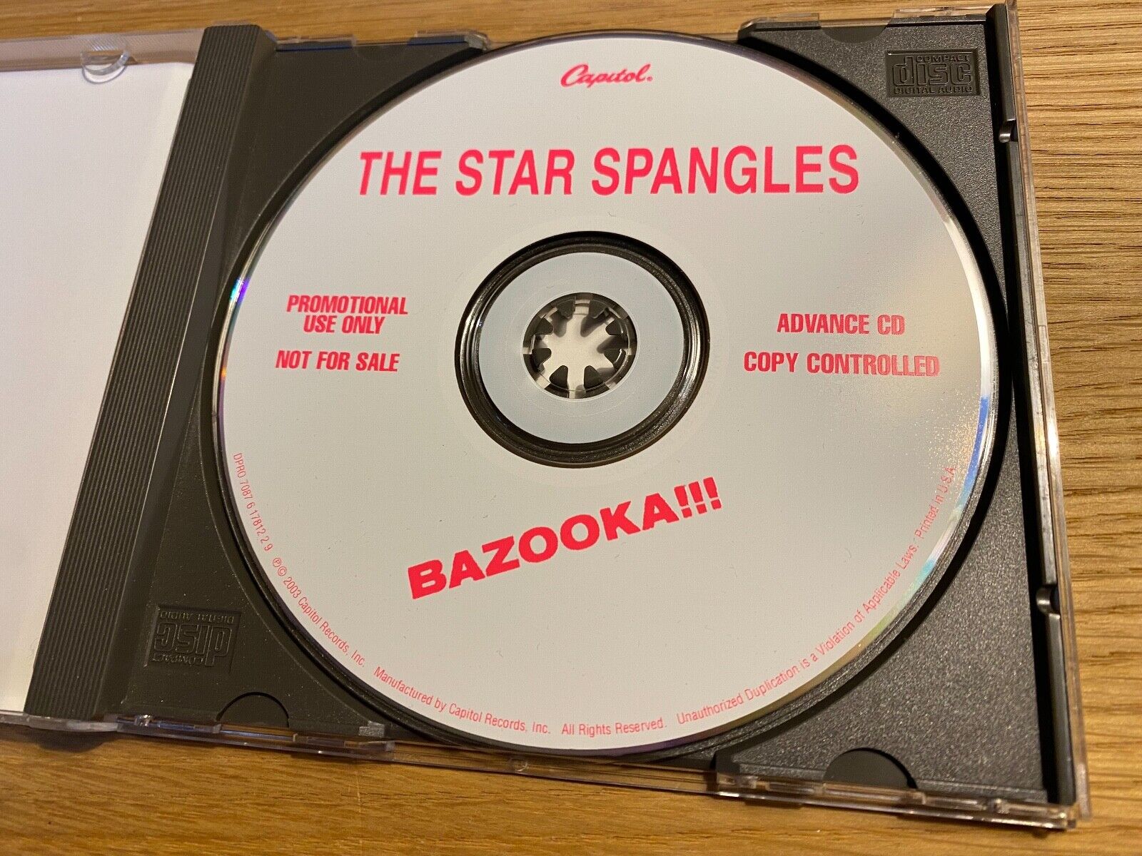 THE STAR SPANGLES "BAZOOKA!!!" PROMOTIONAL CDALBUM 13 TRACK 2003 CAPITOL AMERICA