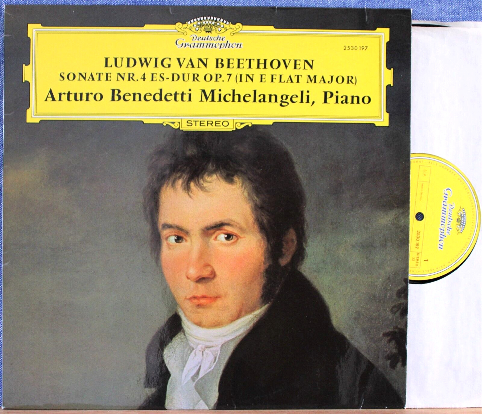 Michelangeli Beethoven (Sonata op 7) DGG 2530 197 NM