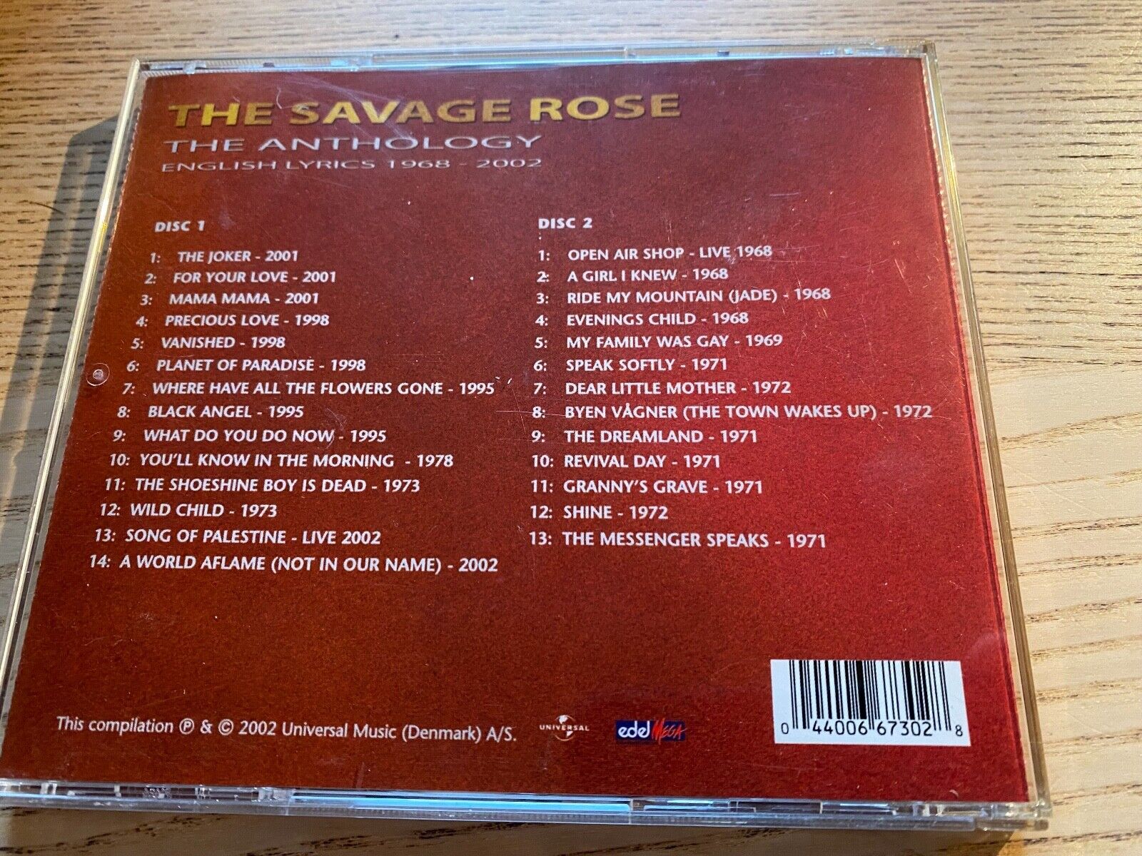 THE SAVAGE ROSE "THE ANTHOLOGY"  2 X CD SET 27 TRACKS 2002 MEGA EDEL RECORDS OOP