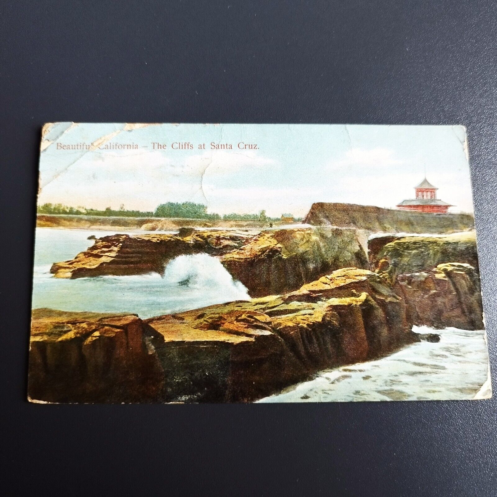 CaliforniaThe Cliffs at Santa Cruz - Posted 1909