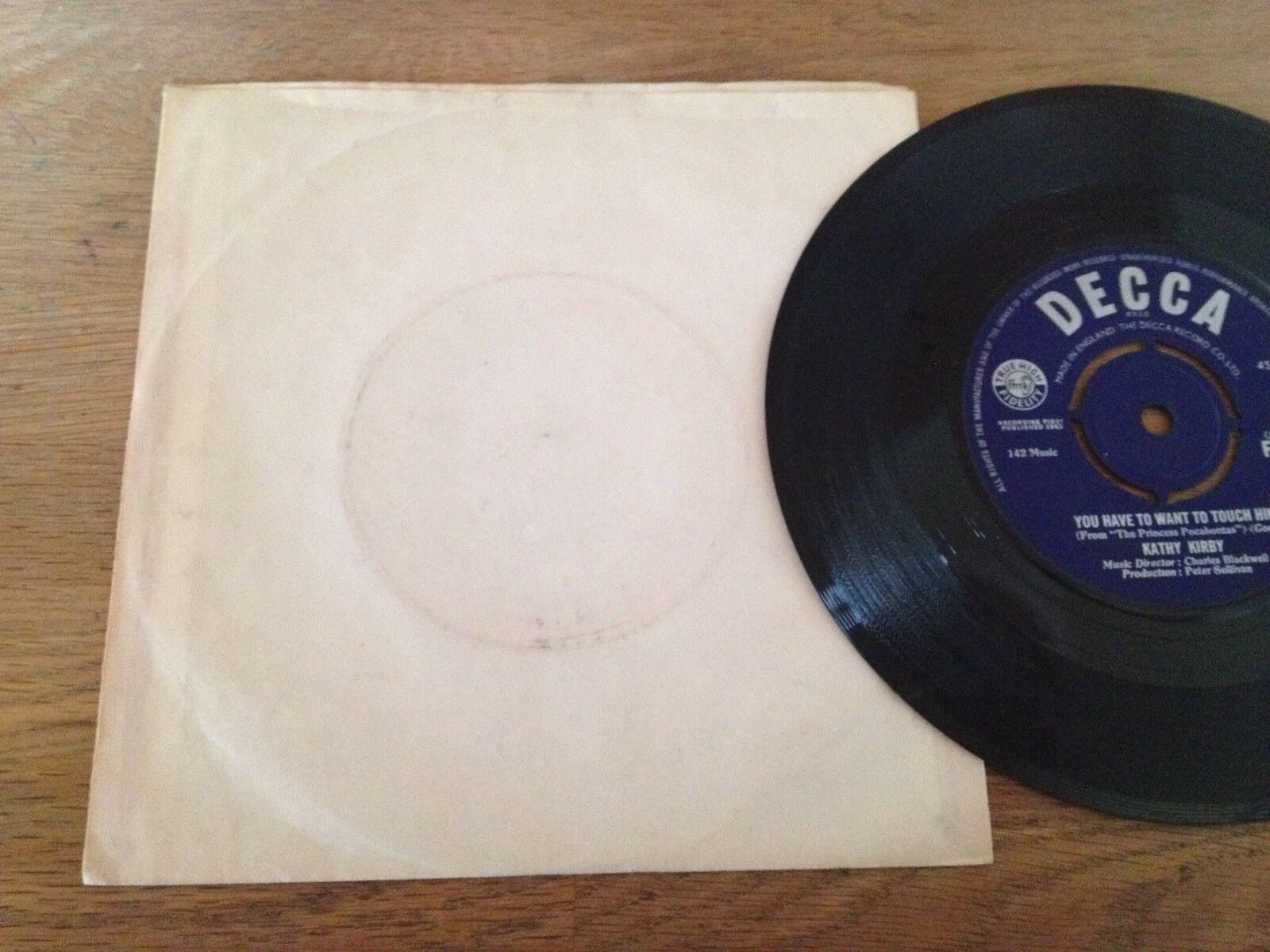 KATHY KIRBY "SECRET LOVE / YOU HAVE TO WANT TO TOUCH HIM" 1967 DECCA UK