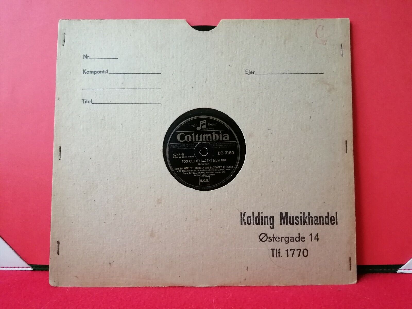 78 rpm"GOOD FOR NOTHING" Marlene Dietrich Rosemary Clooney