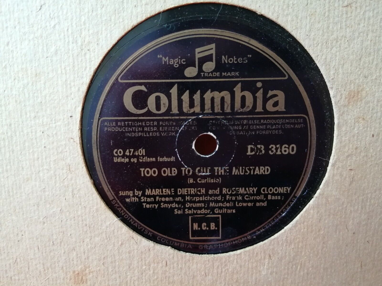 78 rpm"GOOD FOR NOTHING" Marlene Dietrich Rosemary Clooney