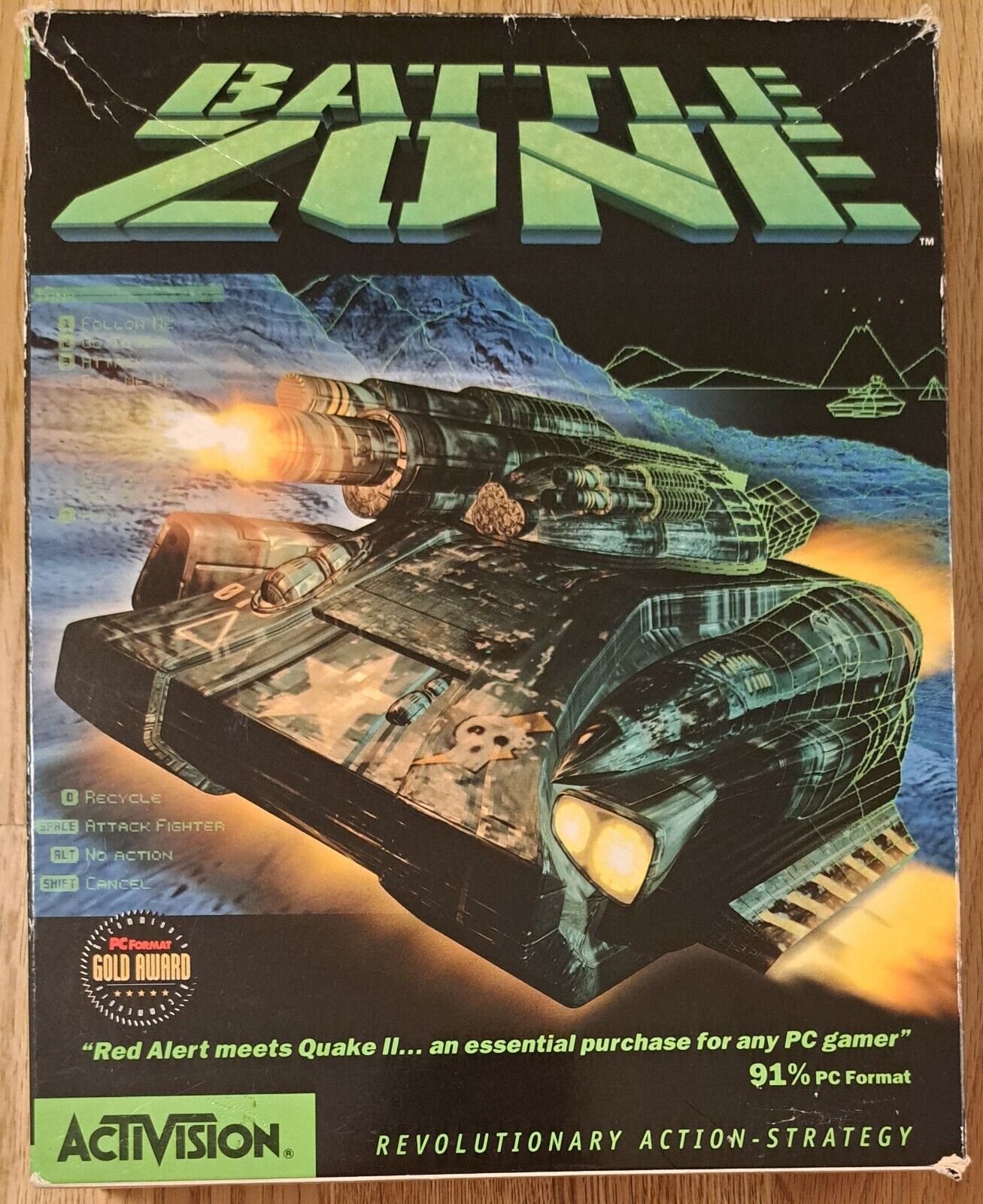 Battlezone game in big box