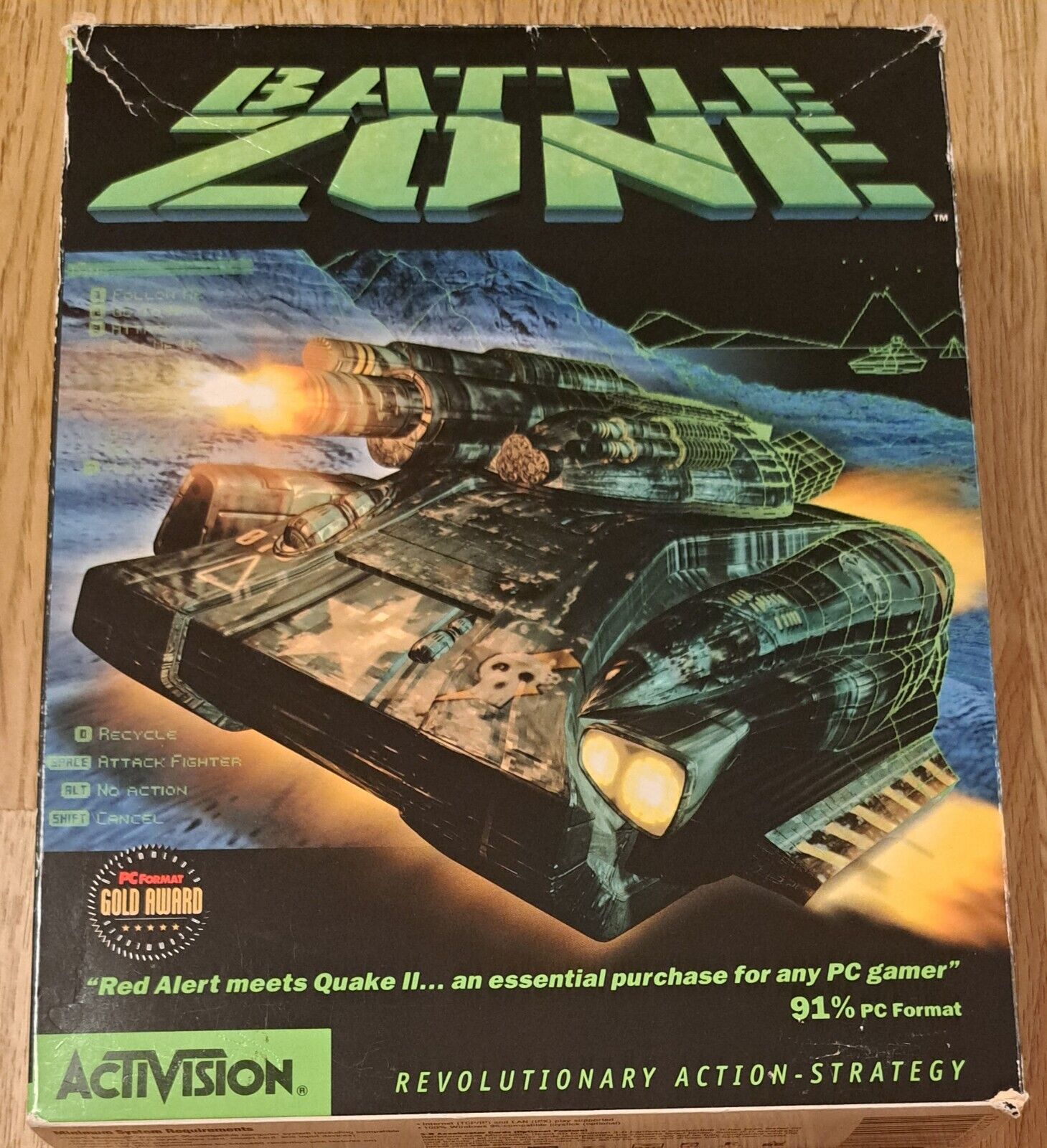 Battlezone game in big box