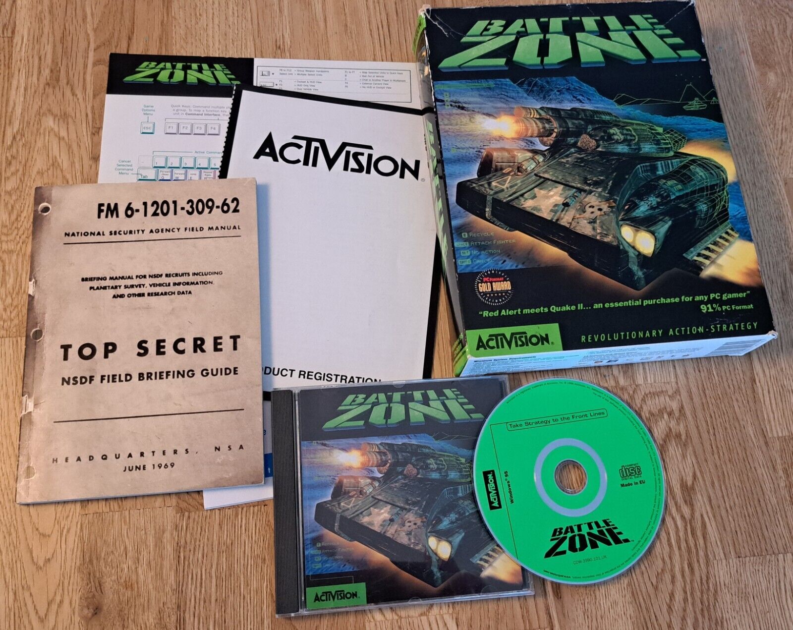 Battlezone game in big box