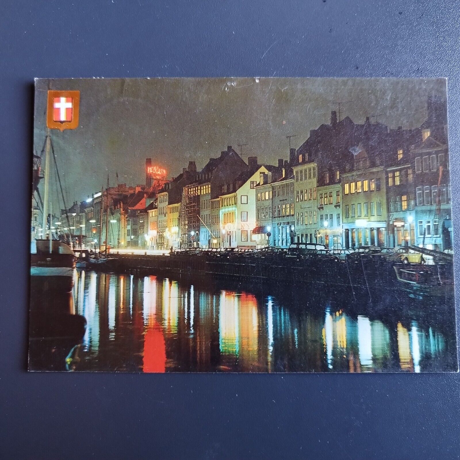 Denmark Copenhagen Nyhavn New Harbour By Night -Posted  1980- no 56