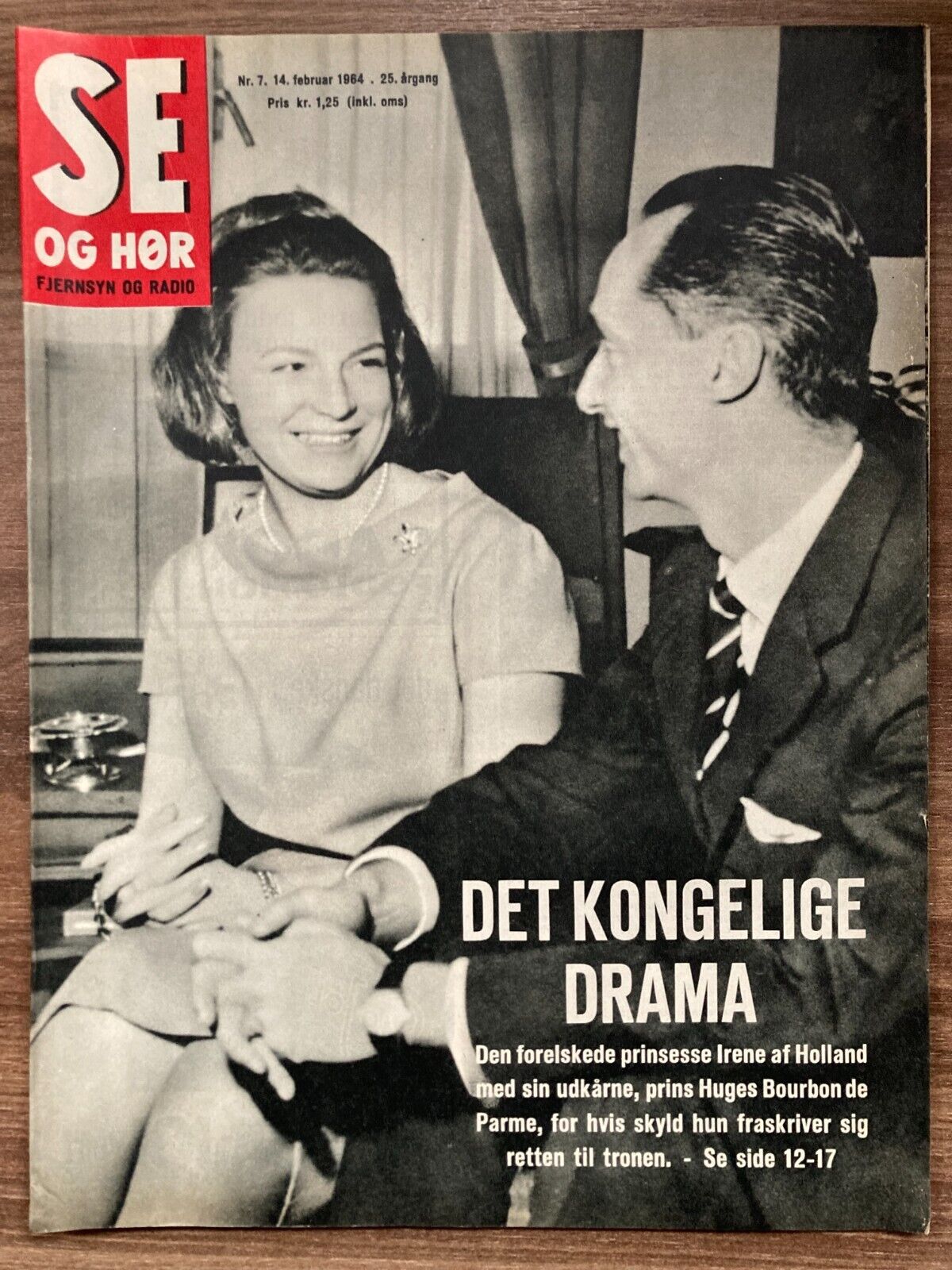 Princess Irene Netherlands Prince Carlos Hugo Danish Magazine 1964 Se og Hør