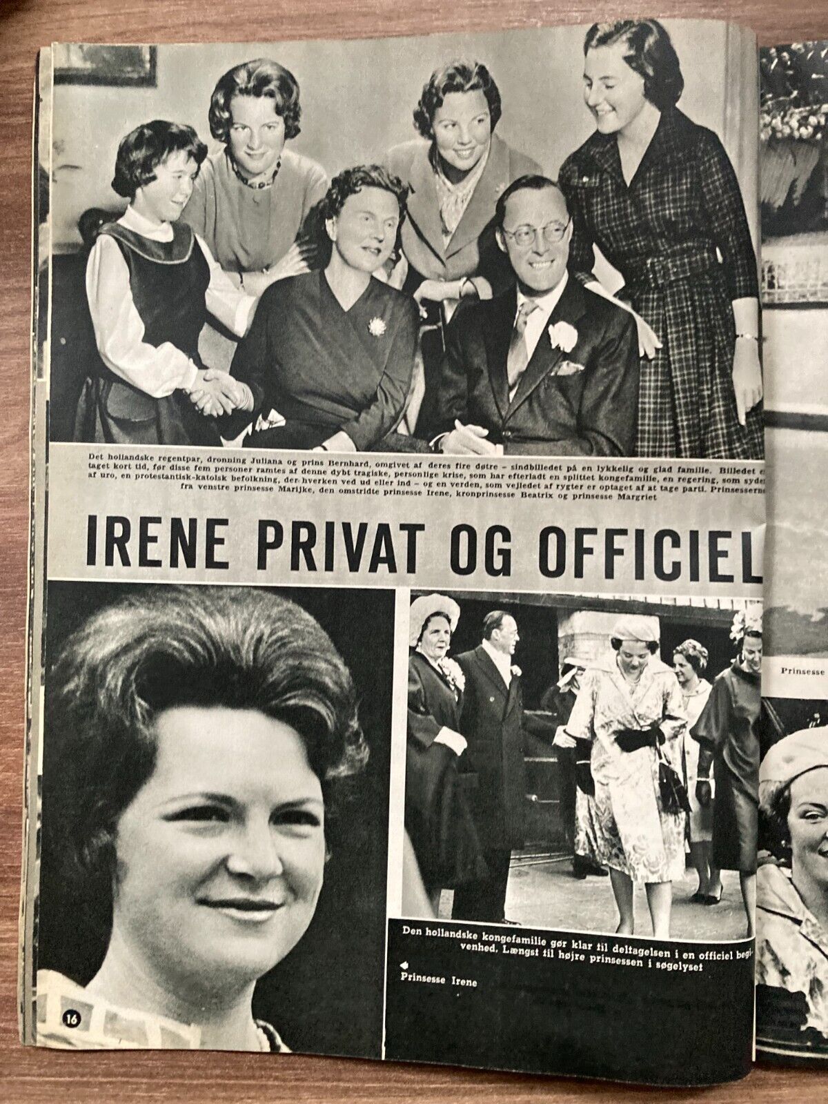 Princess Irene Netherlands Prince Carlos Hugo Danish Magazine 1964 Se og Hør