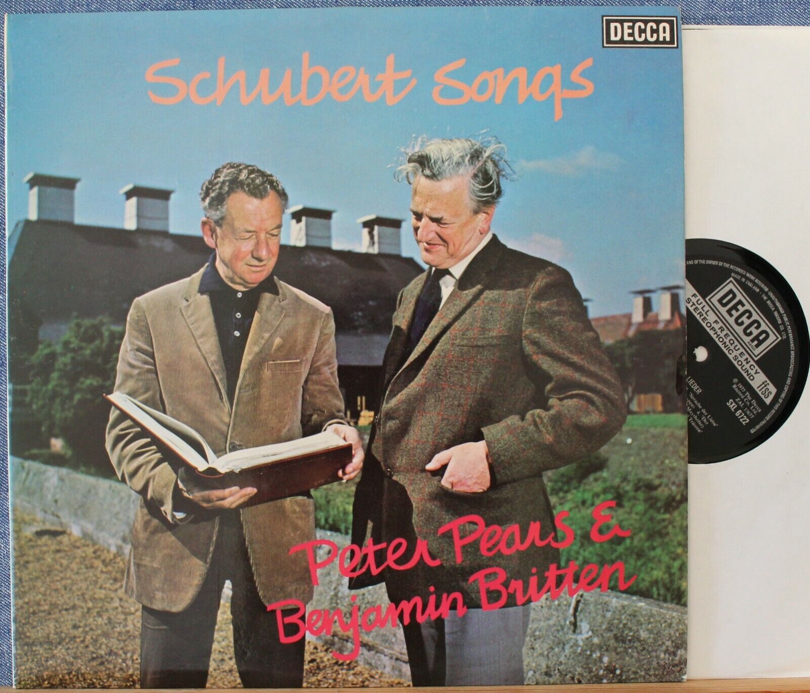 Pears+Britten Schubert (Lieder) Decca SXL 6722 NM