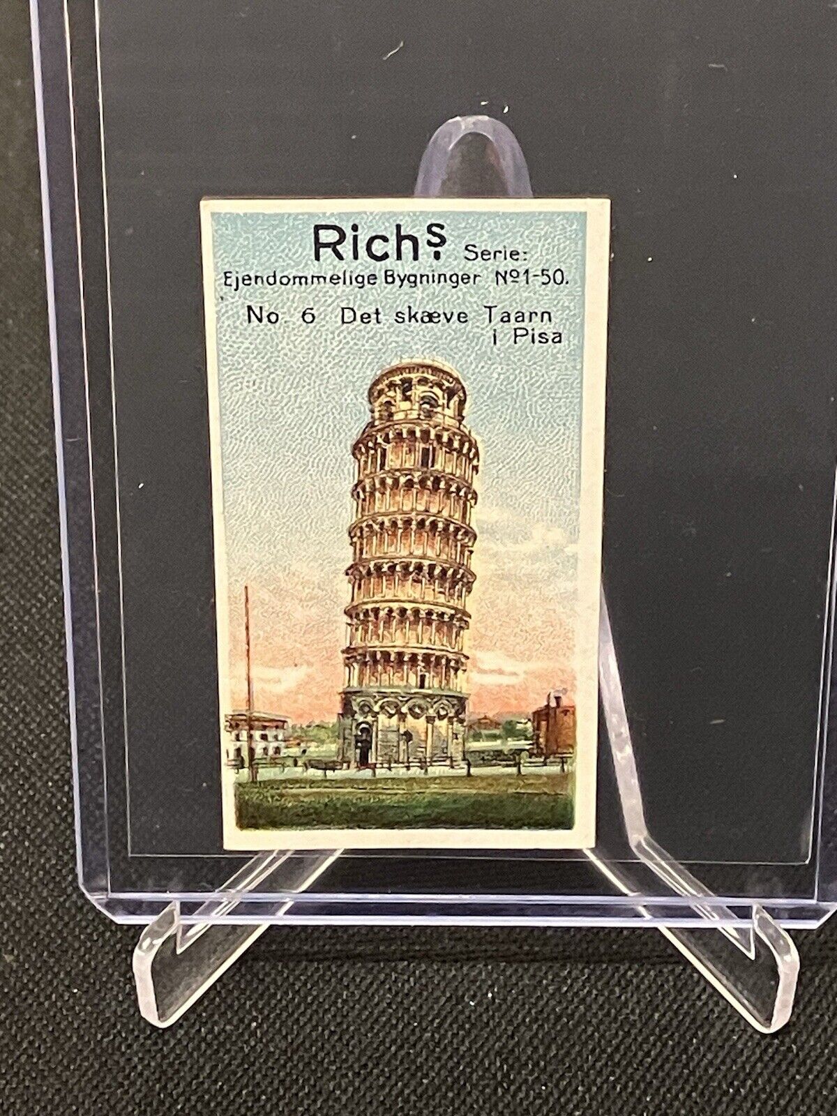 1926 Rich’s Collectors Vintage Series “Ejendommelige Bygninger” Tower of Pisa