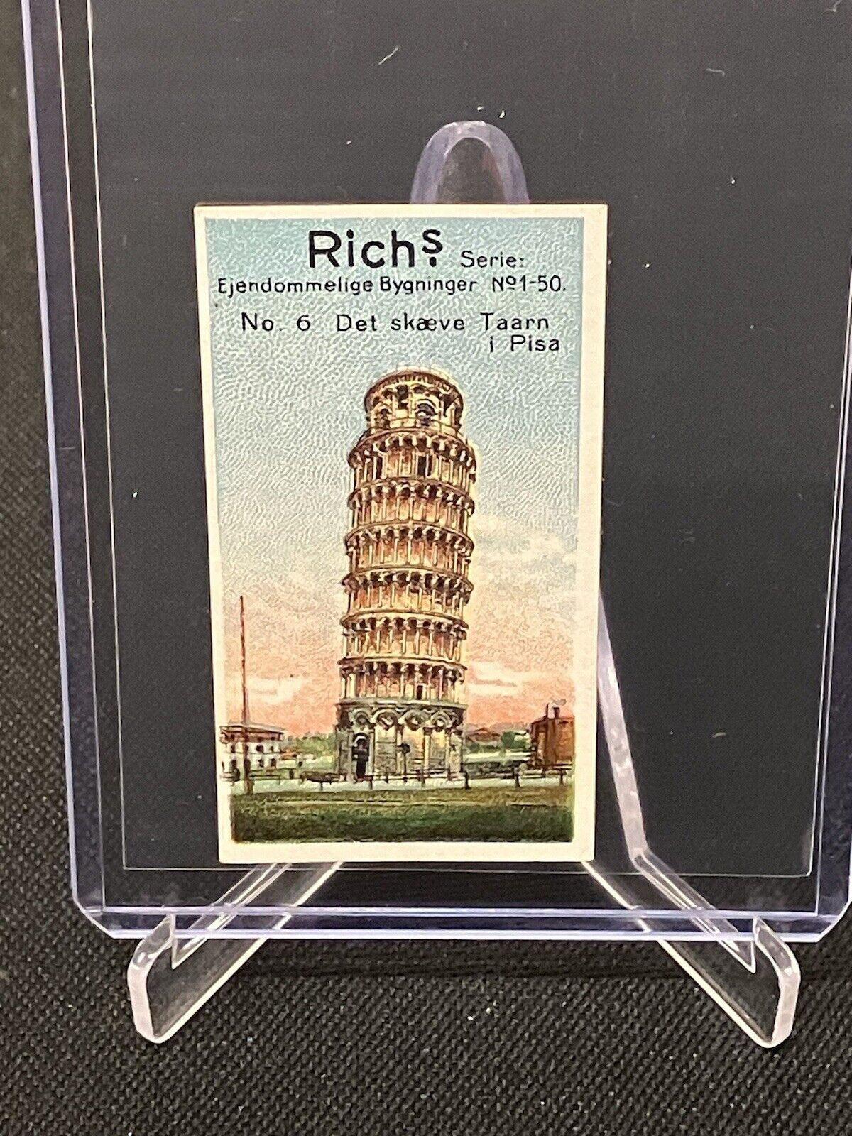 1926 Rich’s Collectors Vintage Series “Ejendommelige Bygninger” Tower of Pisa