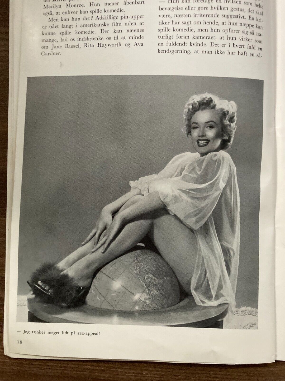 Marilyn Monroe Rare Original Danish Booklet "En Amerikansk Sukces" 1952 32 Pages