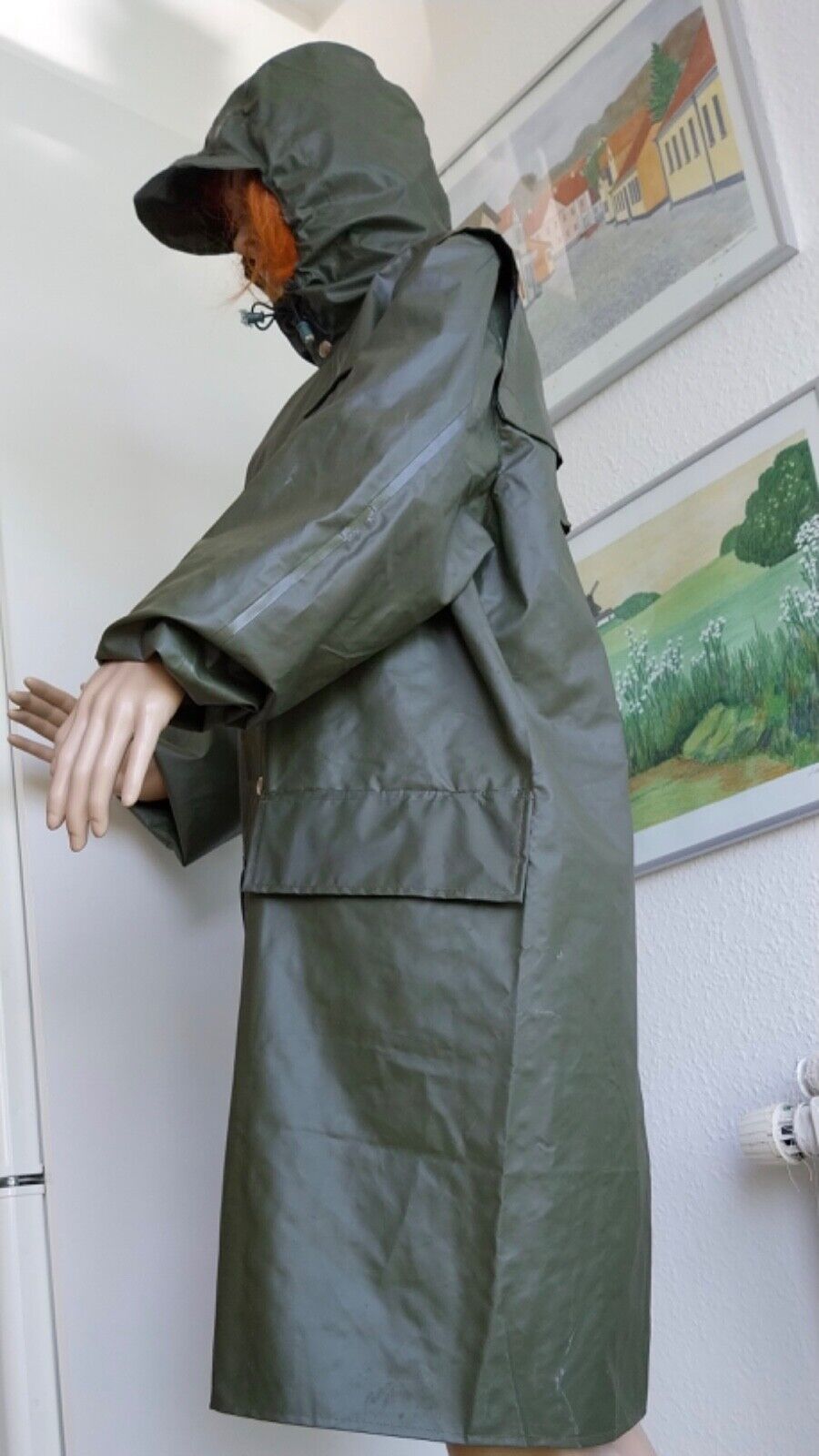 Pvc. Rain coat rain jacket rubber coat East Frisian mink rubber jacket