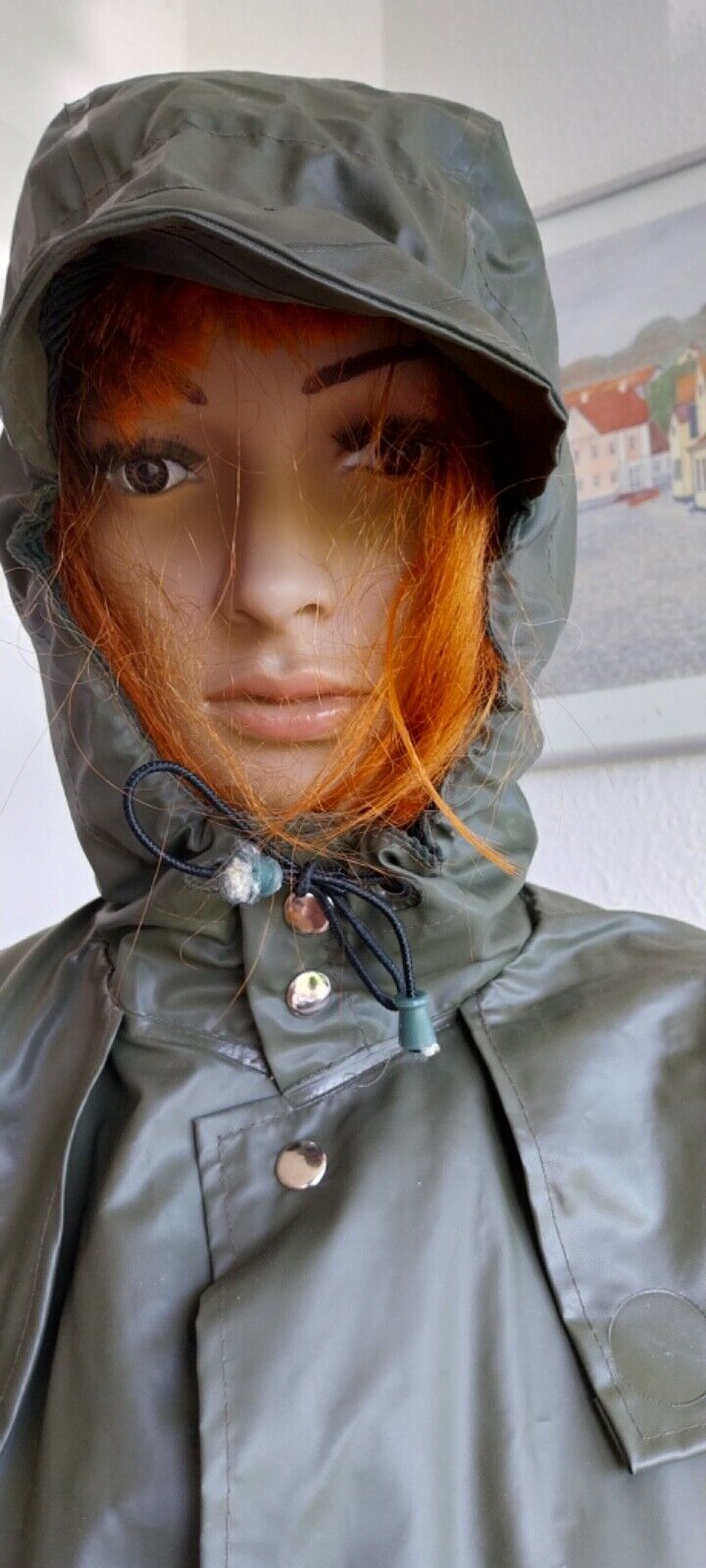 Pvc. Rain coat rain jacket rubber coat East Frisian mink rubber jacket