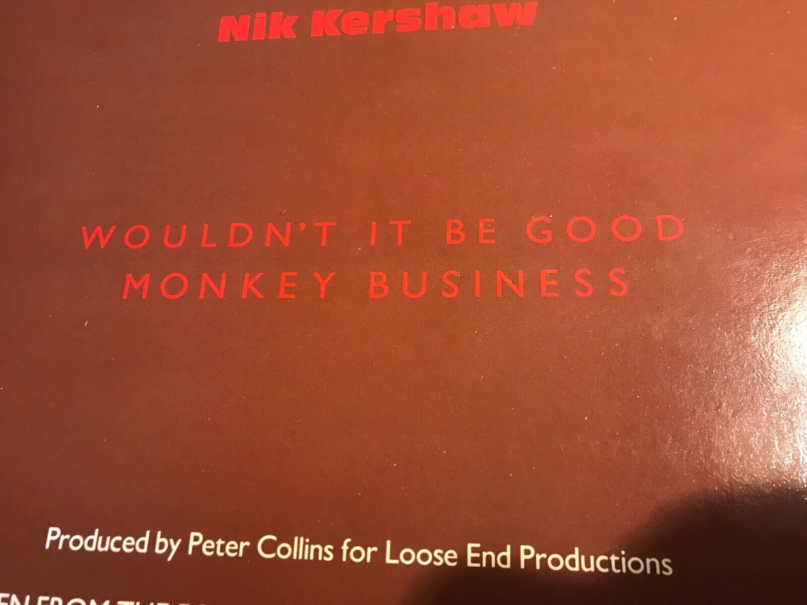 NIK KERSHAW "WOULDEN´T IT BE GOOD" 12" REMIX UK PRESSED MAXI MCA RECORDS REMIX