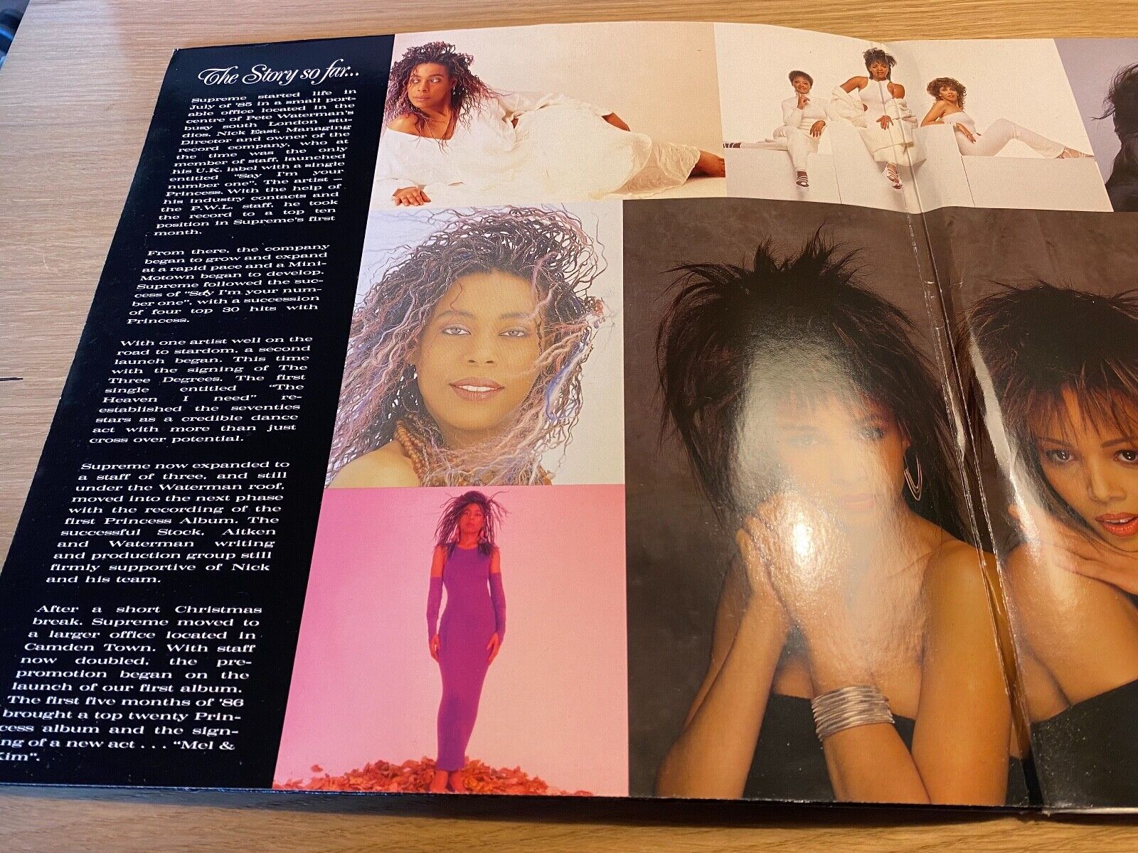 MEL  KIM PRINCESS "THE CREAM OF SUPREME" MEGA RECORDS 1987 10 TRACK LP GERMAN