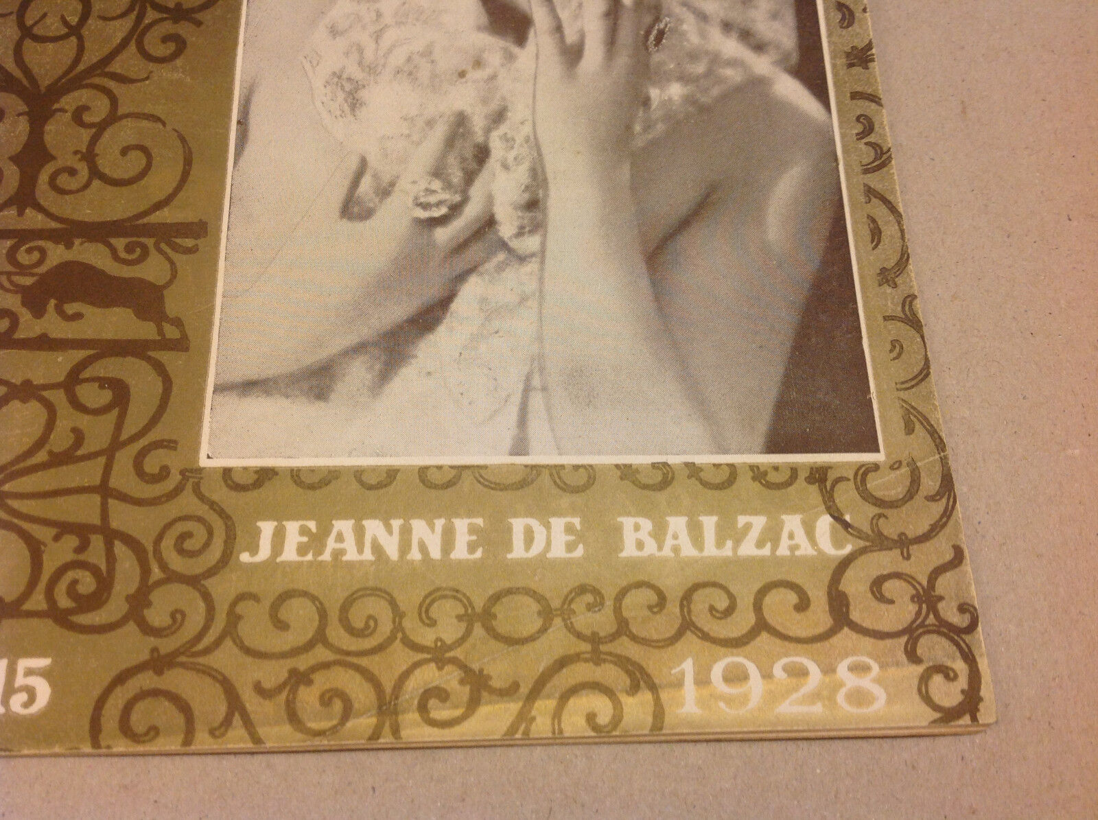 Jeanne de Balzac Art Deco Antique 1928 Original Danish Vintage Magazine "EVA"