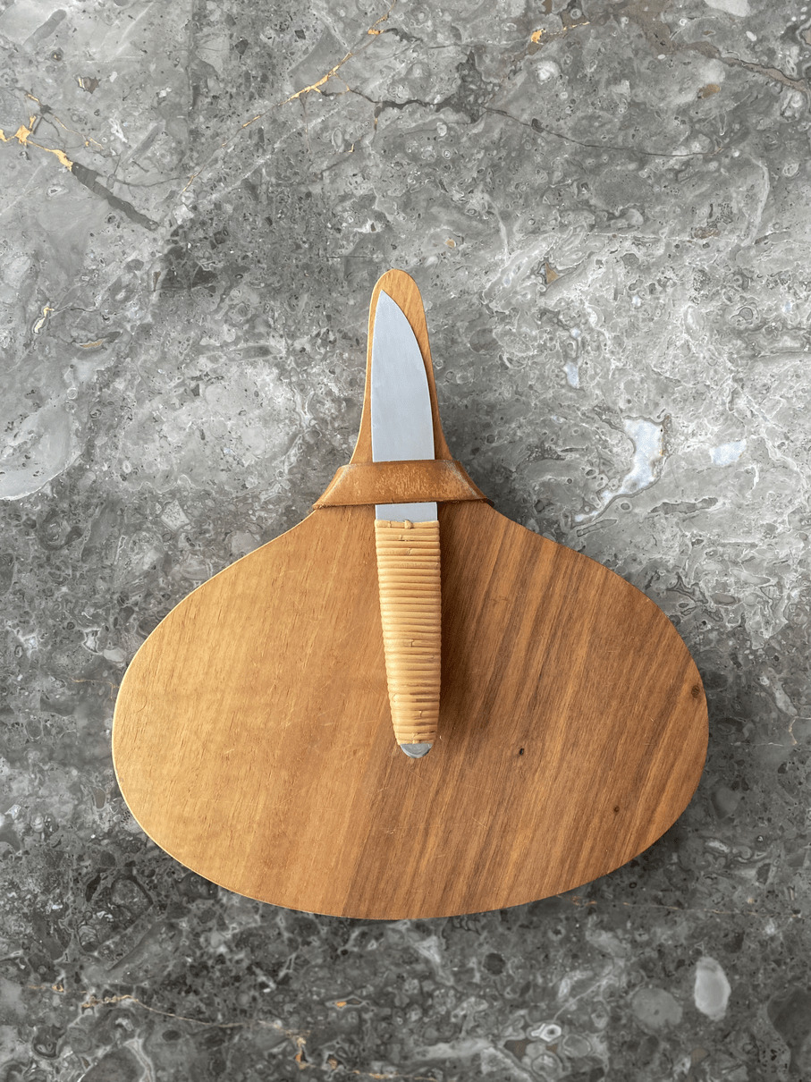 Carl Auböck Cheese Cutting Board with Knife