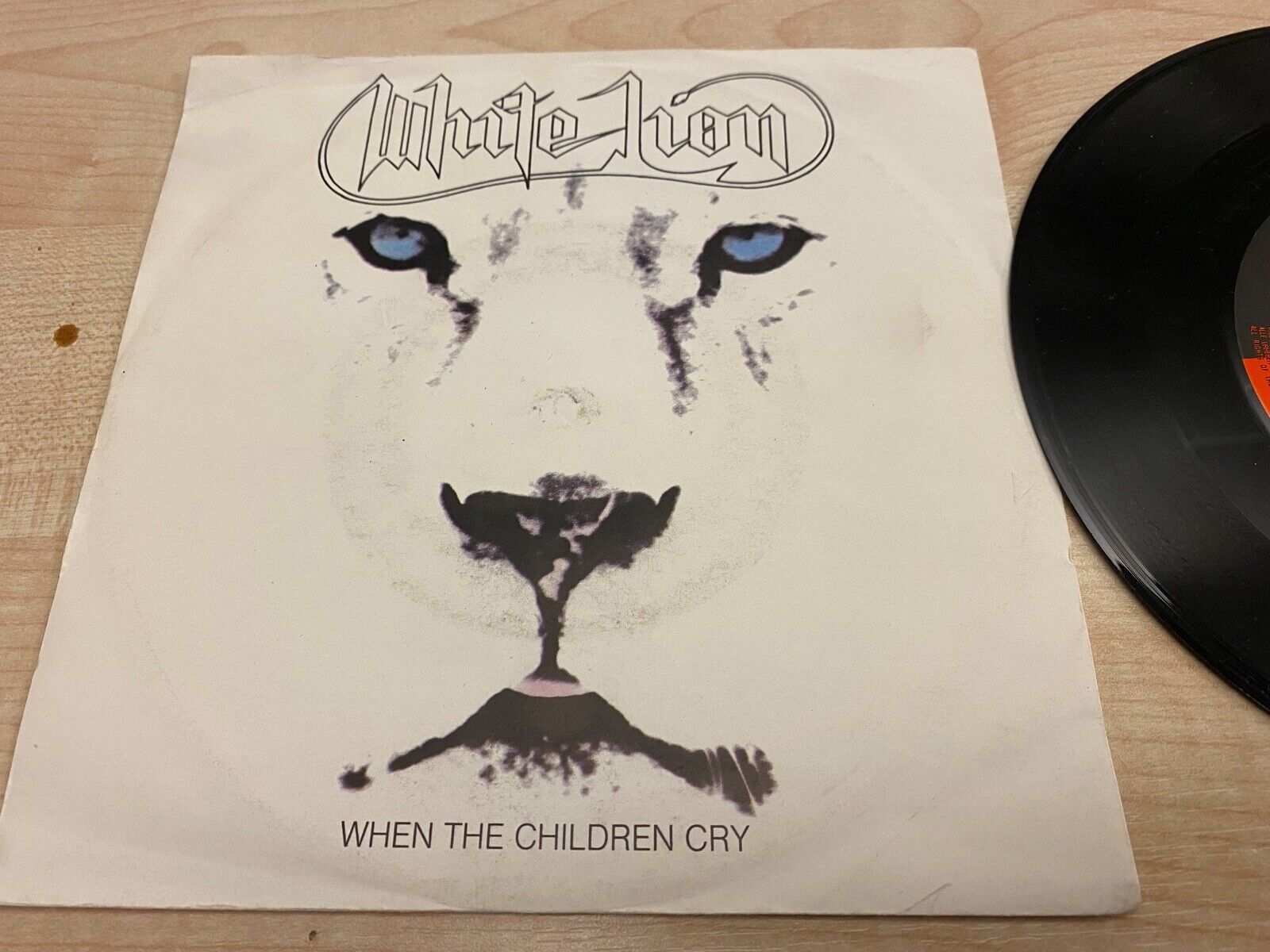 WHITE LION WHEN THE CHILDREN CRY/LADY OF THE VALLEY 1987 GERMAN SINGLE ATLANTIC*