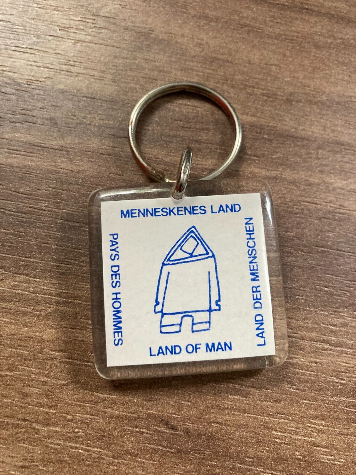 Vintage Greenland Plastic Keychain - Kalaallit Nunaat Souvenir - Land of Man