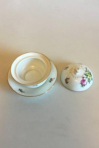 Bing  Grondahl Saxon Flower Handpainted Butter Bowl with Lid