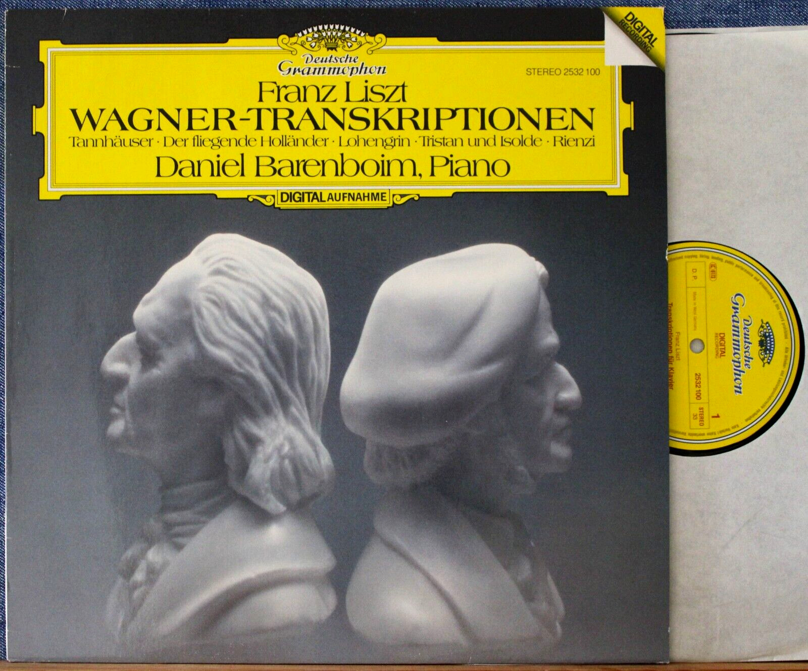 Barenboim Liszt (Wagner-transcriptions)  DGG 2532 100 dig  NM