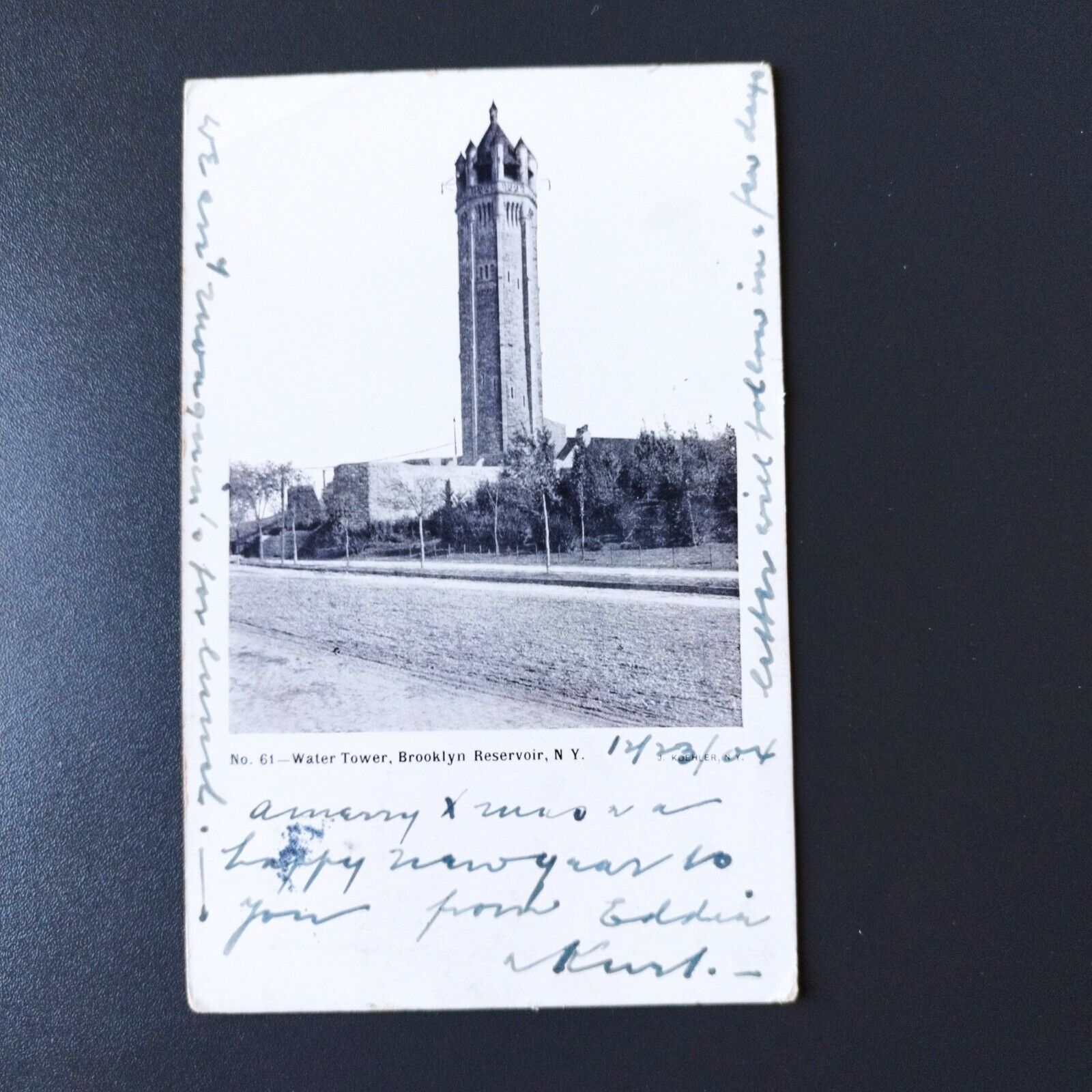 New York  Water Tower Brooklyn Reservoir  Posted in 1904